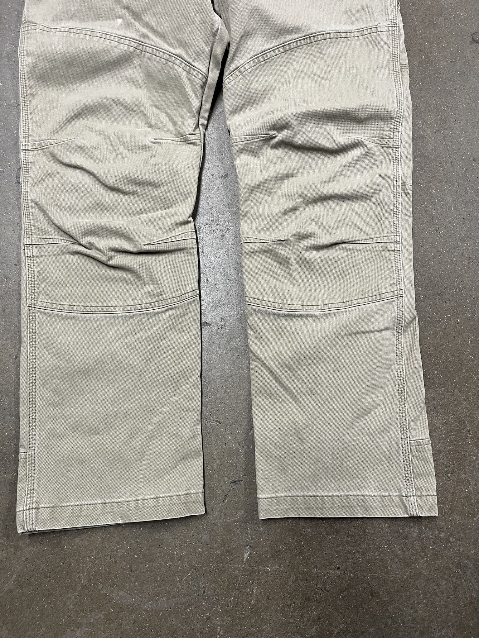 Carhartt Vintage 90s Wrangler Canvas Double Knee Work pants Size 36 Size US 36 / EU 52 - 3 Thumbnail