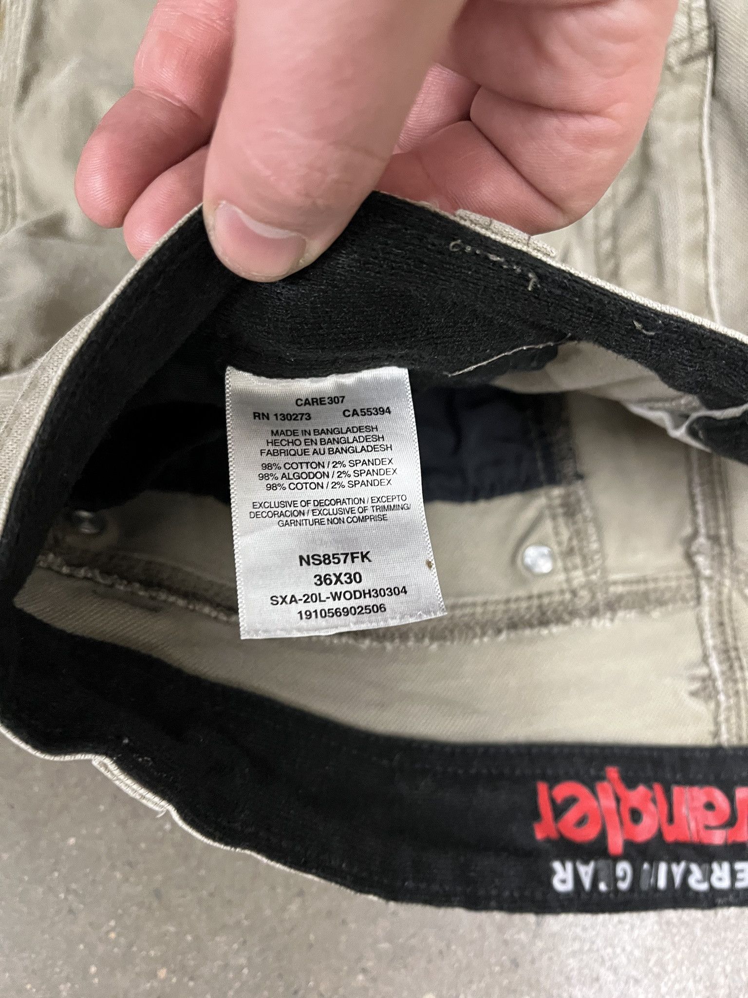 Carhartt Vintage 90s Wrangler Canvas Double Knee Work pants Size 36 Size US 36 / EU 52 - 4 Thumbnail