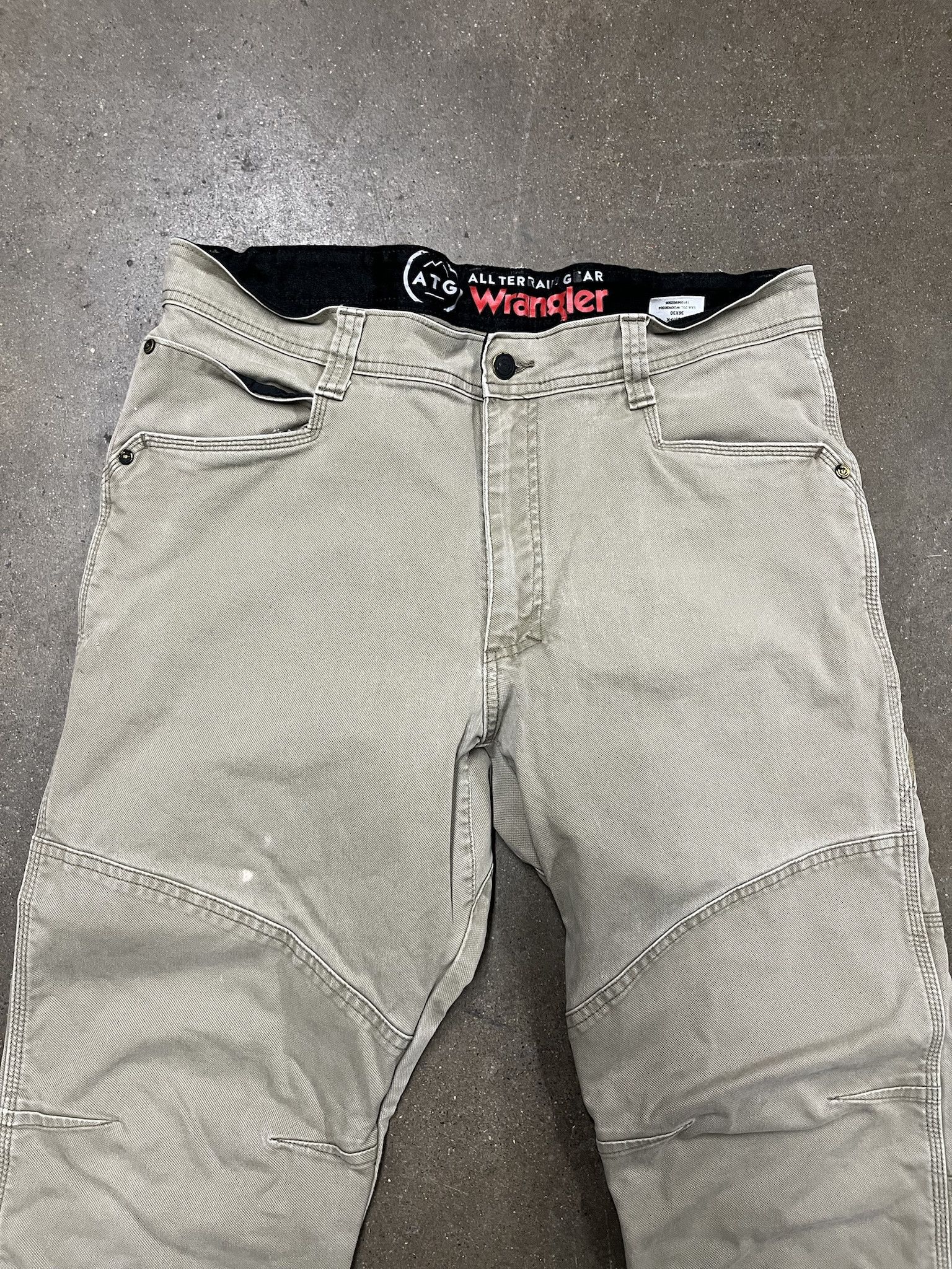 Carhartt Vintage 90s Wrangler Canvas Double Knee Work pants Size 36 Size US 36 / EU 52 - 2 Thumbnail