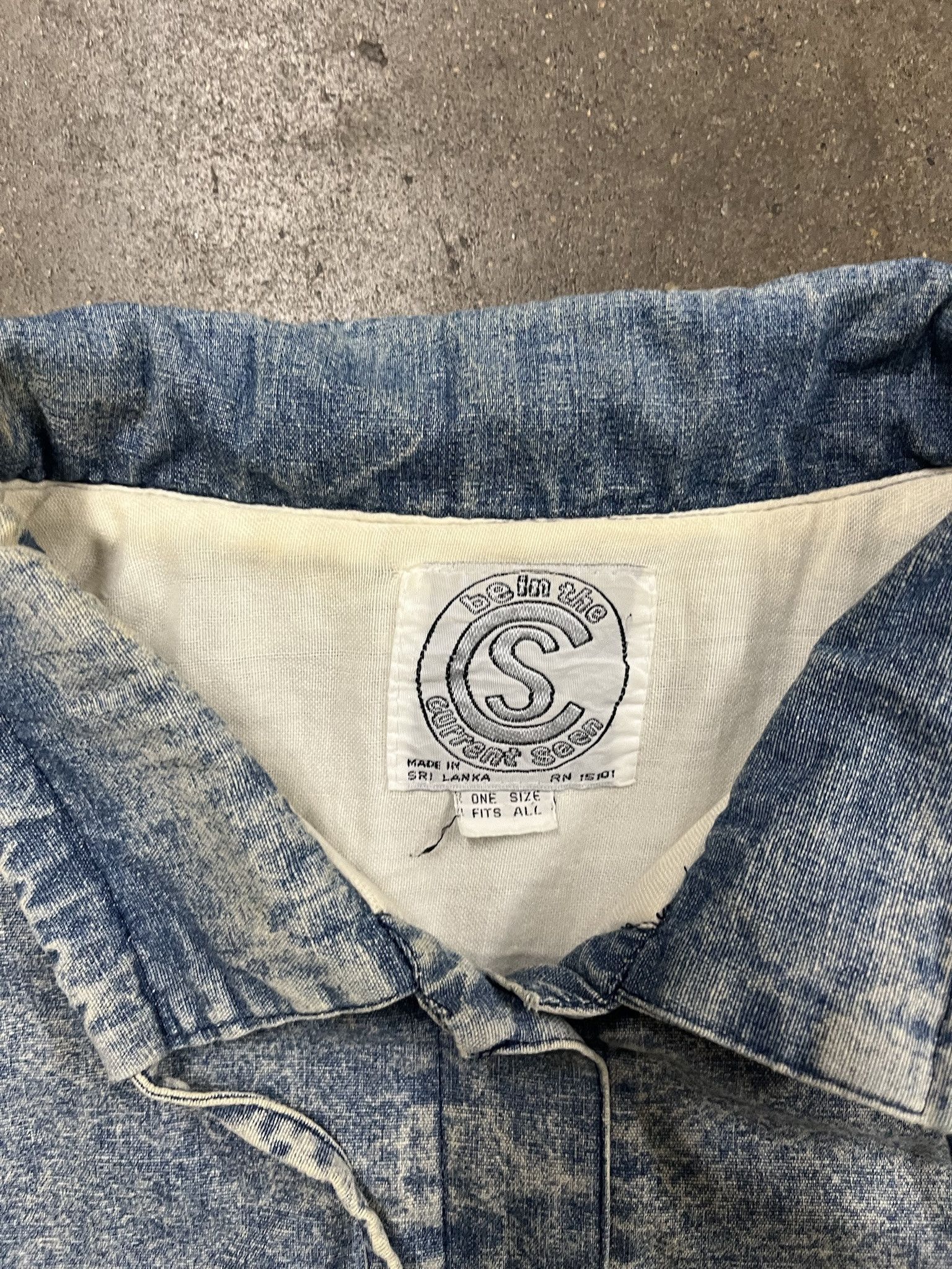 Vintage Vintage 1980s Current Scene Full House Stone Wash Denim Jacket Size OSFA Size US XL / EU 56 / 4 - 2 Thumbnail