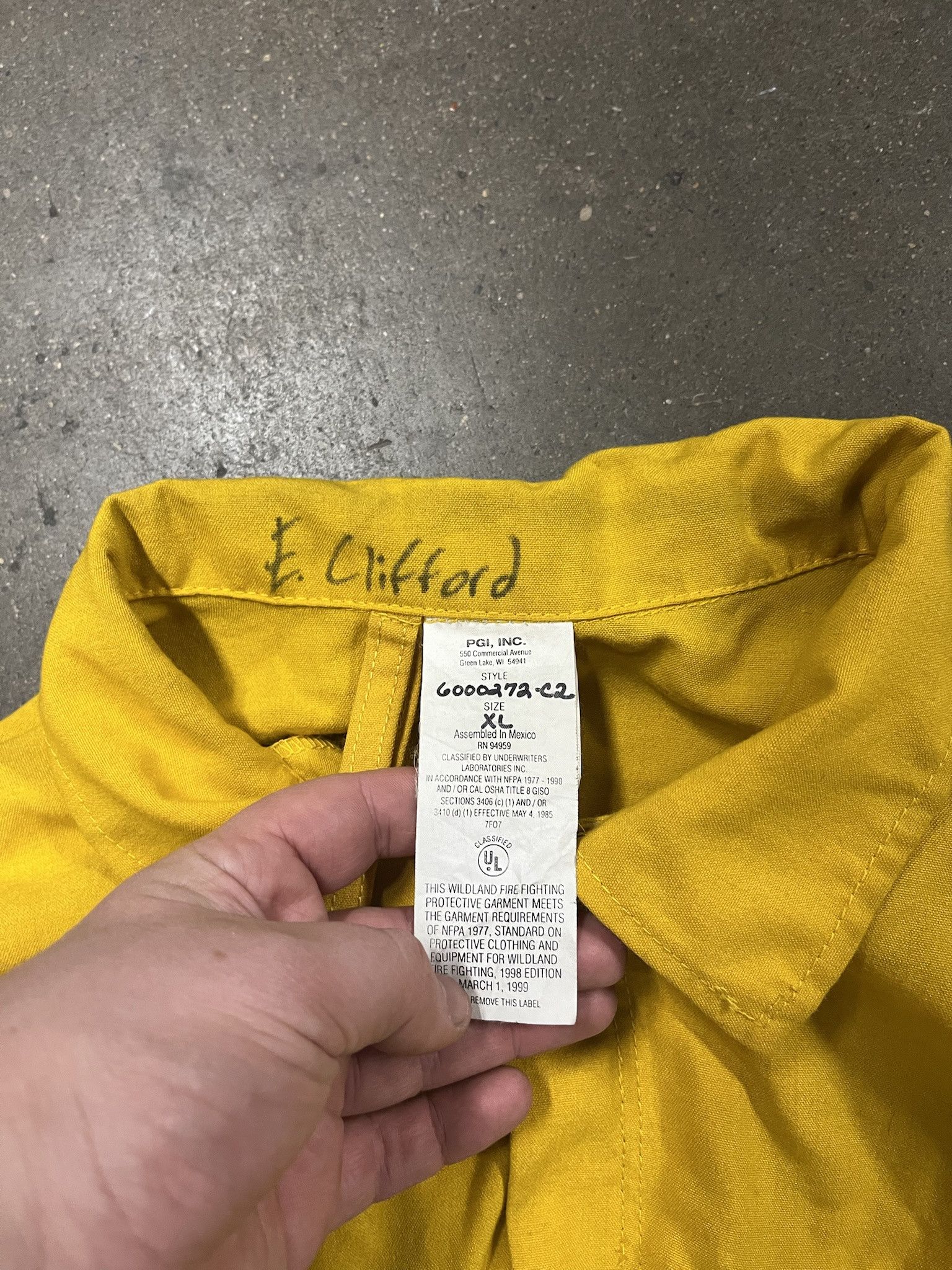 Carhartt Vintage 1990s Yellow Coverall Mechanics Suit Size XL Size US XL / EU 56 / 4 - 4 Thumbnail