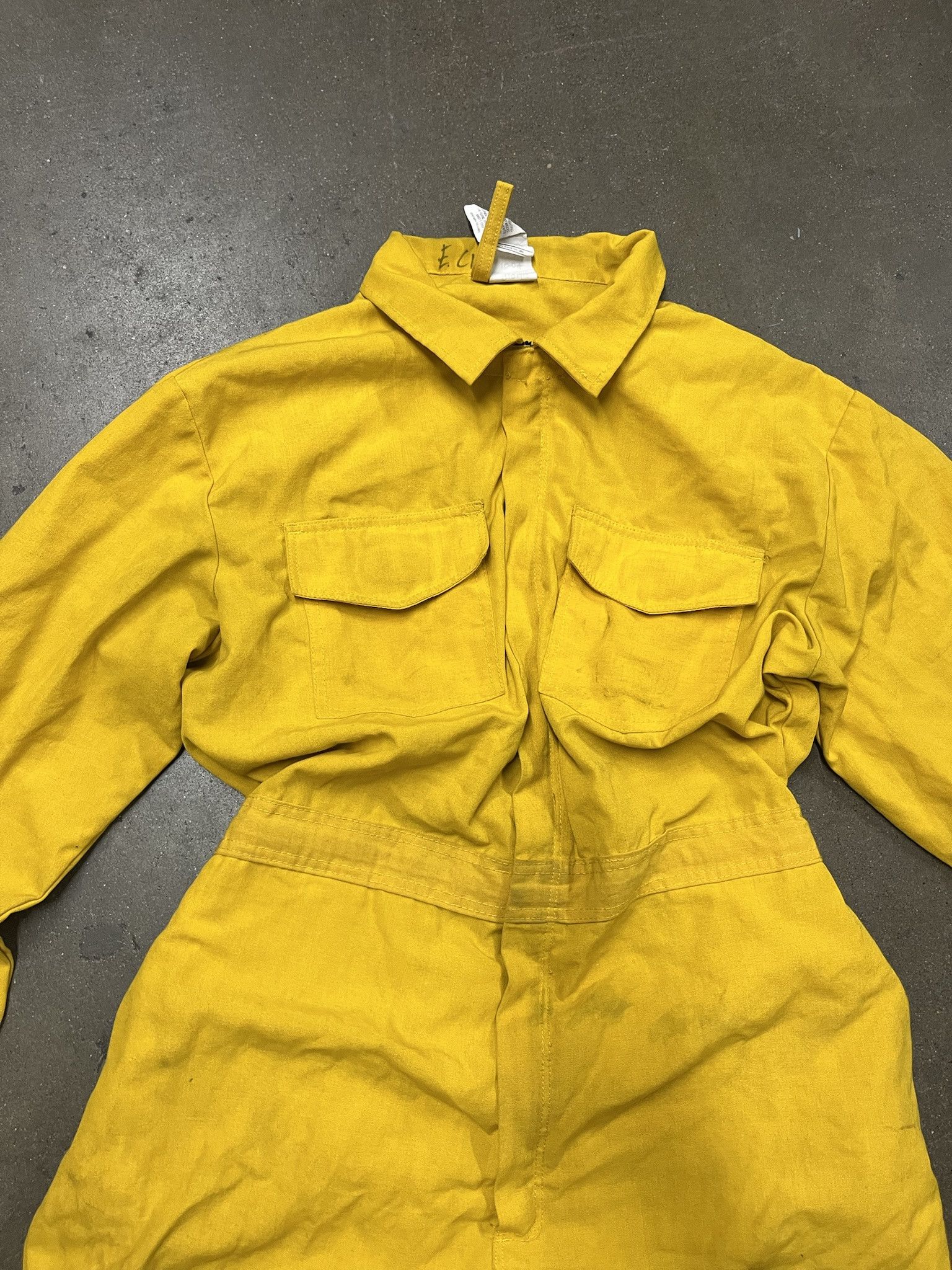 Carhartt Vintage 1990s Yellow Coverall Mechanics Suit Size XL Size US XL / EU 56 / 4 - 2 Thumbnail