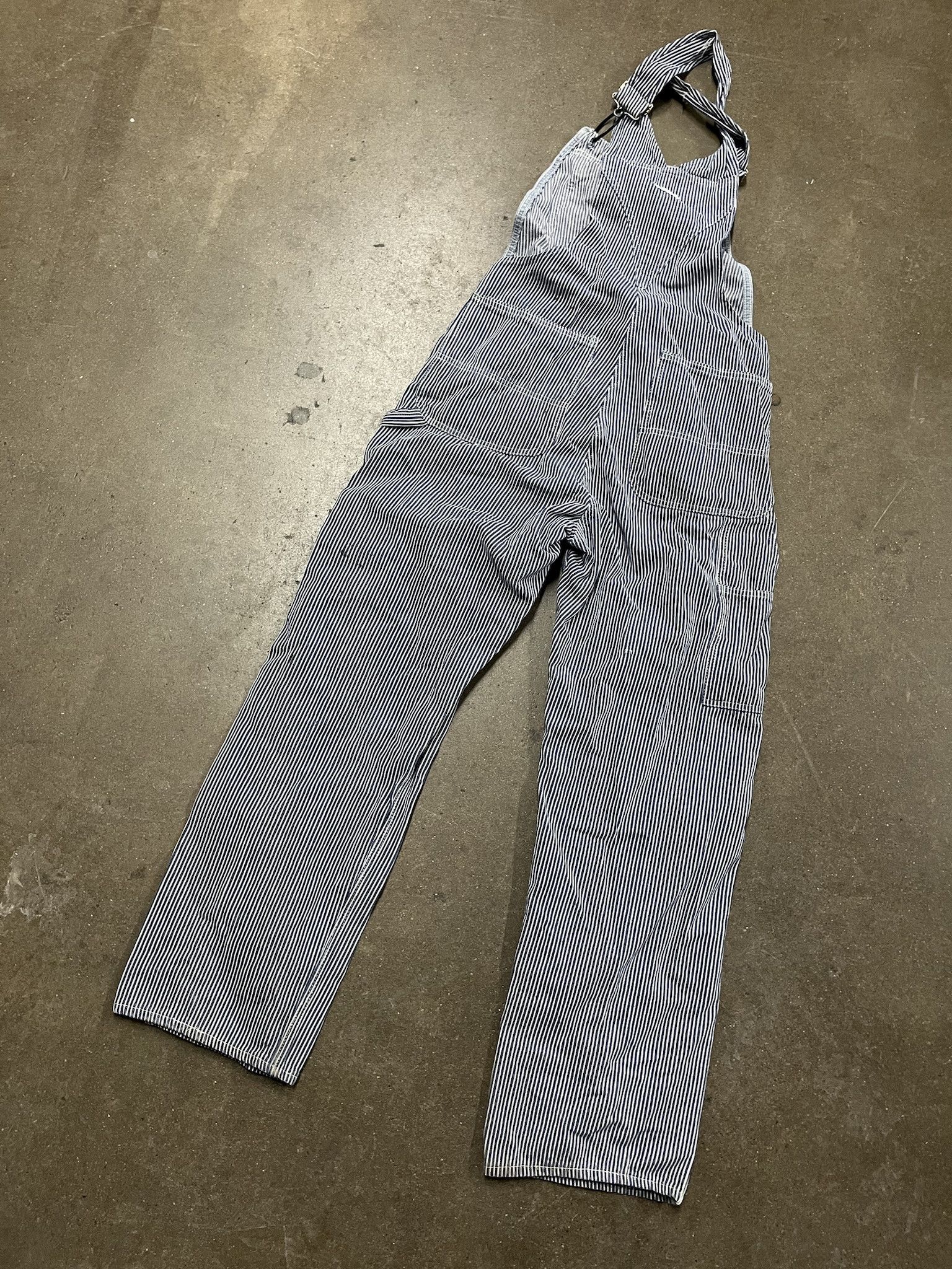 Carhartt Vintage 1990s Liberty Overall Blue Strupe Workwear Size 34 Size US L / EU 52-54 / 3 - 4 Thumbnail