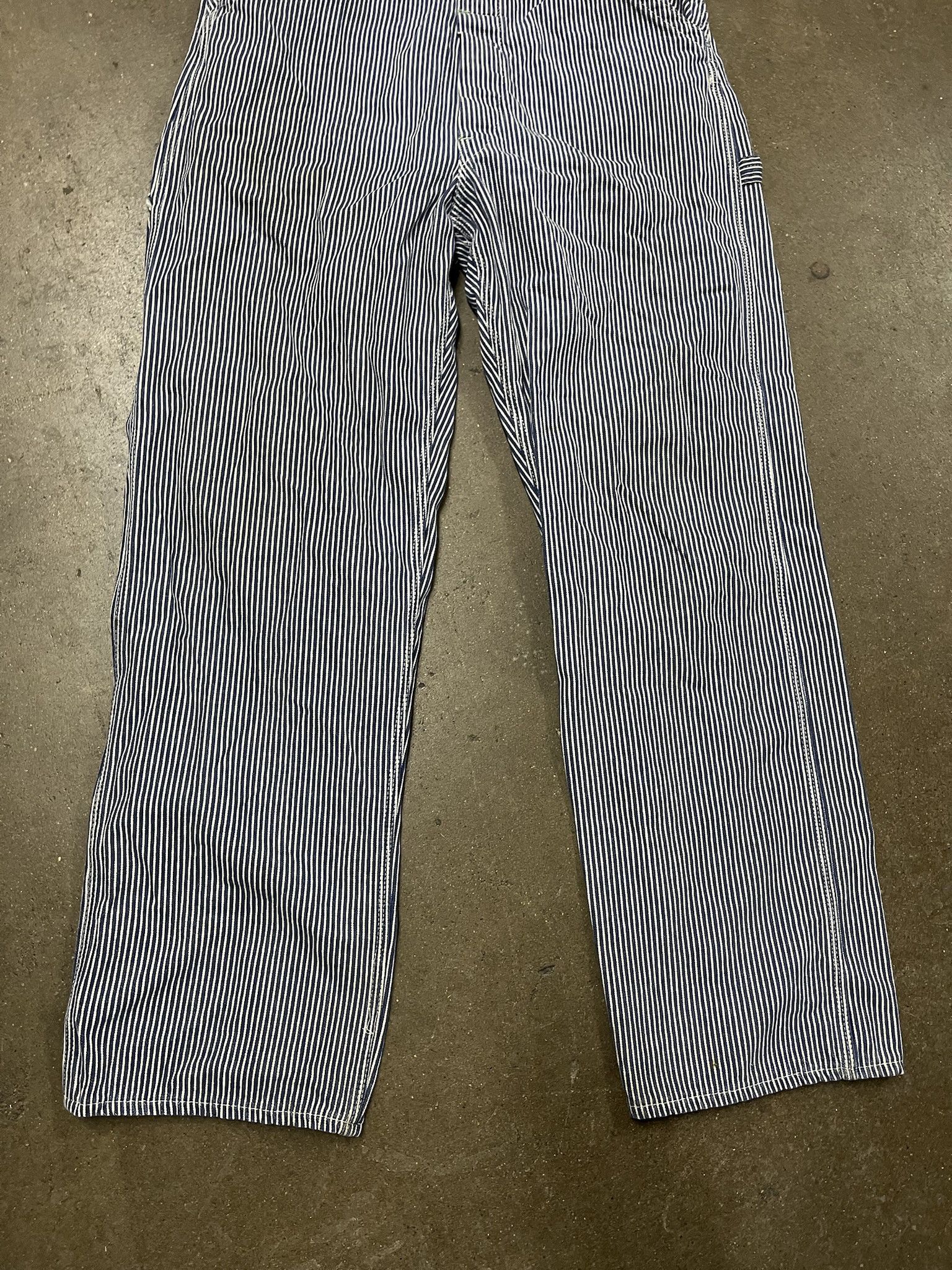 Carhartt Vintage 1990s Liberty Overall Blue Strupe Workwear Size 34 Size US L / EU 52-54 / 3 - 3 Thumbnail
