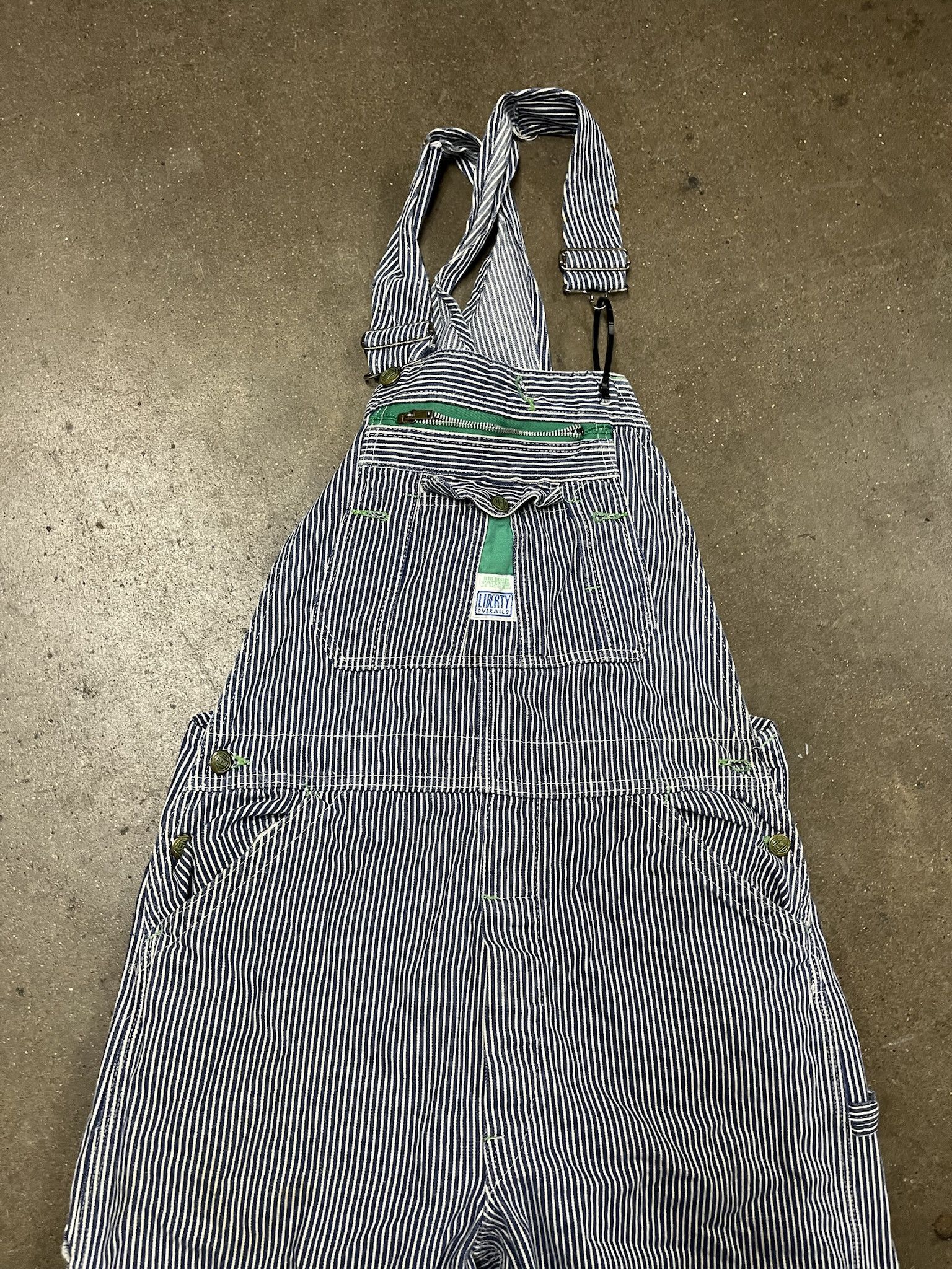 Carhartt Vintage 1990s Liberty Overall Blue Strupe Workwear Size 34 Size US L / EU 52-54 / 3 - 2 Thumbnail