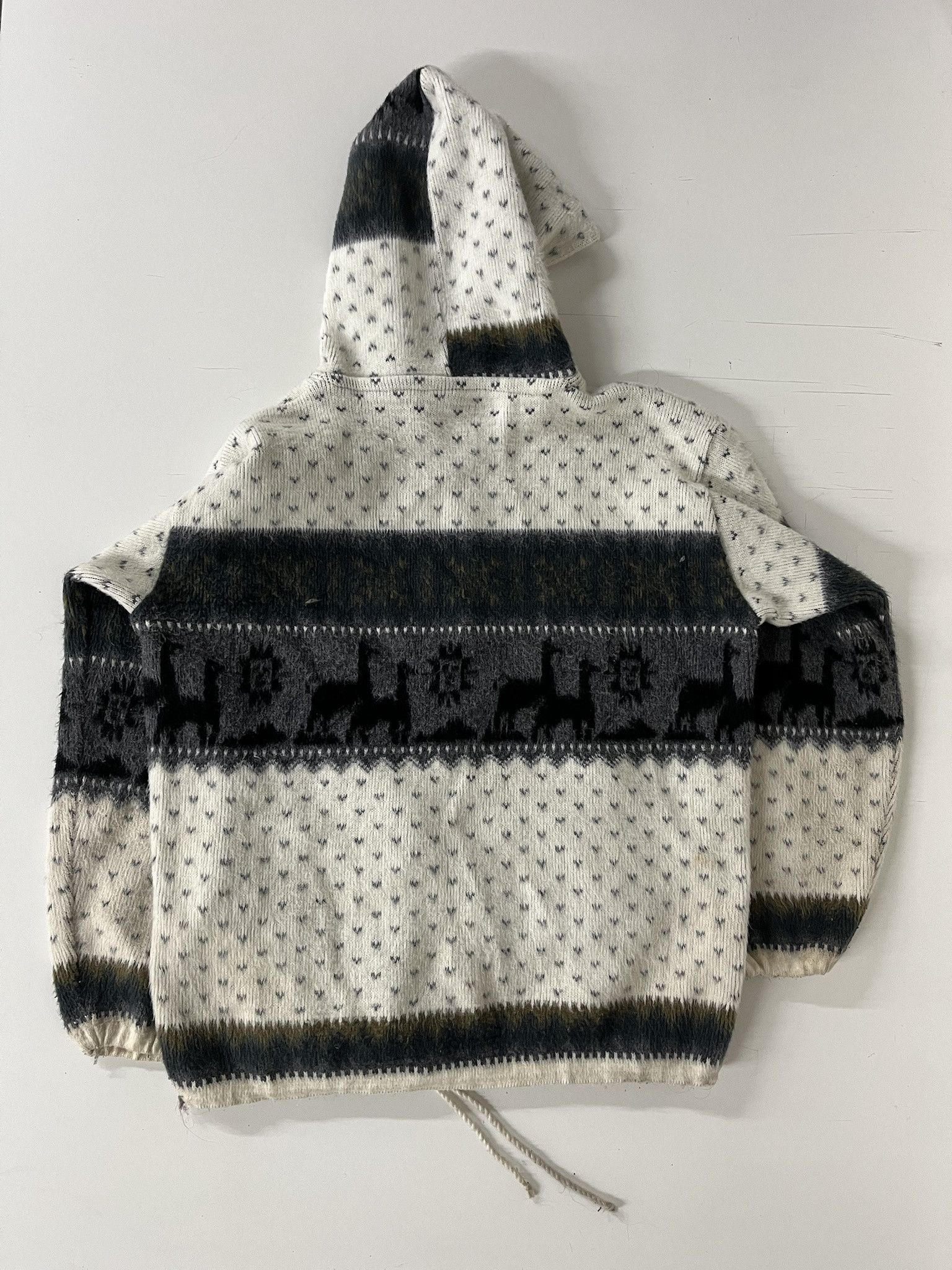 Vintage Vintage 2000s Hand Made Ecuadorian Hand Made Zip Hooded Sweater Size M Size US M / EU 48-50 / 2 - 4 Thumbnail