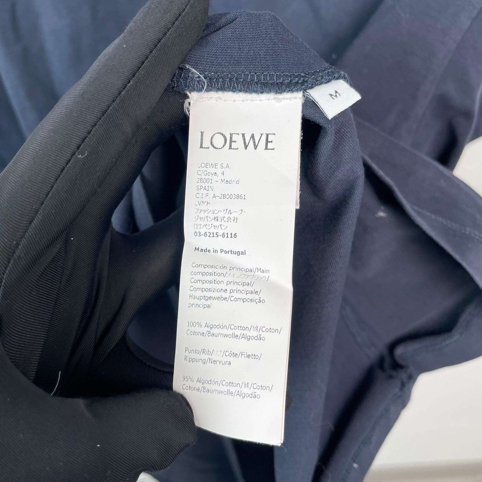 Loewe Loewe Logo Black Short-Sleeve T-Shirt Size US M / EU 48-50 / 2 - 8 Thumbnail