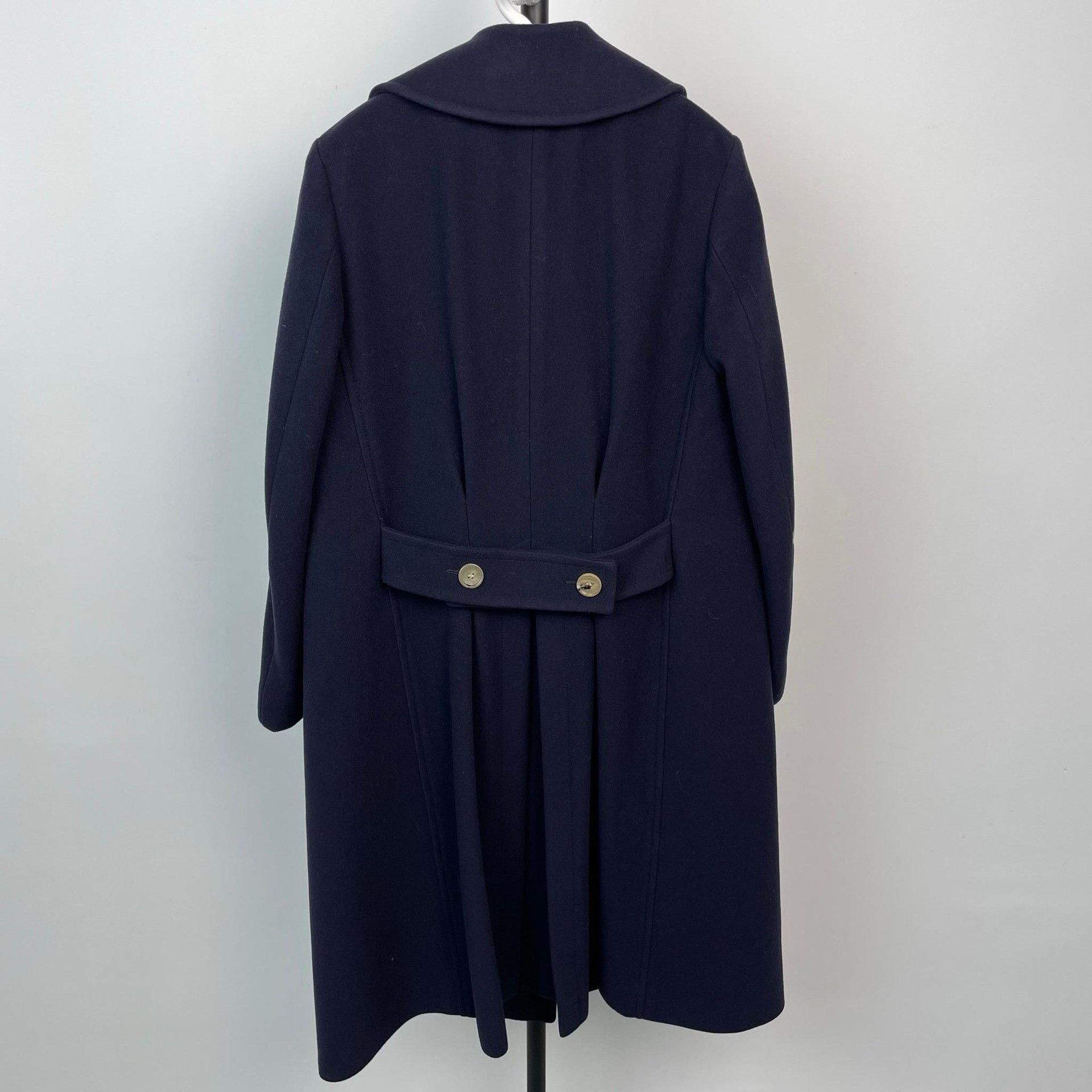 Gucci Gucci Navy Double-Breasted Mid-Length Coat Size S / US 4 / IT 40 - 2 Thumbnail