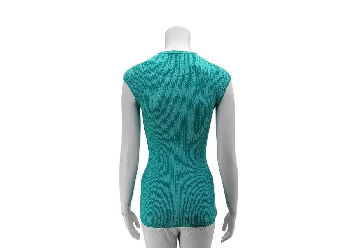 Balmain Balmain Sleeveless Green Knit Vest Size S / US 4 / IT 40 - 4 Thumbnail