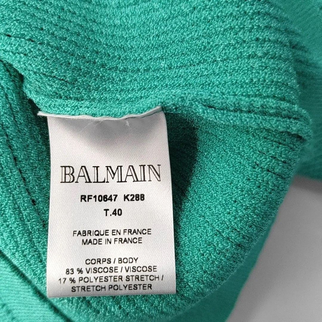 Balmain Balmain Sleeveless Green Knit Vest Size S / US 4 / IT 40 - 3 Thumbnail