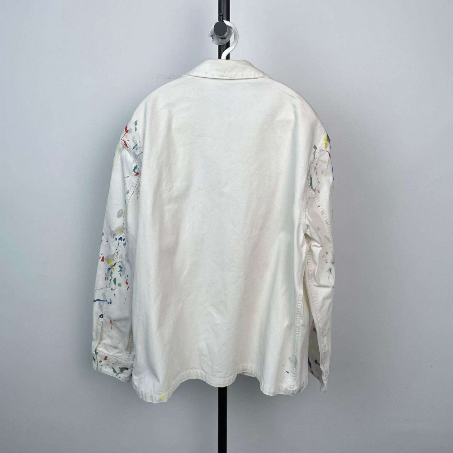 Dior Dior Homme White Splatter Paint Overshirt Size US L / EU 52-54 / 3 - 5 Thumbnail