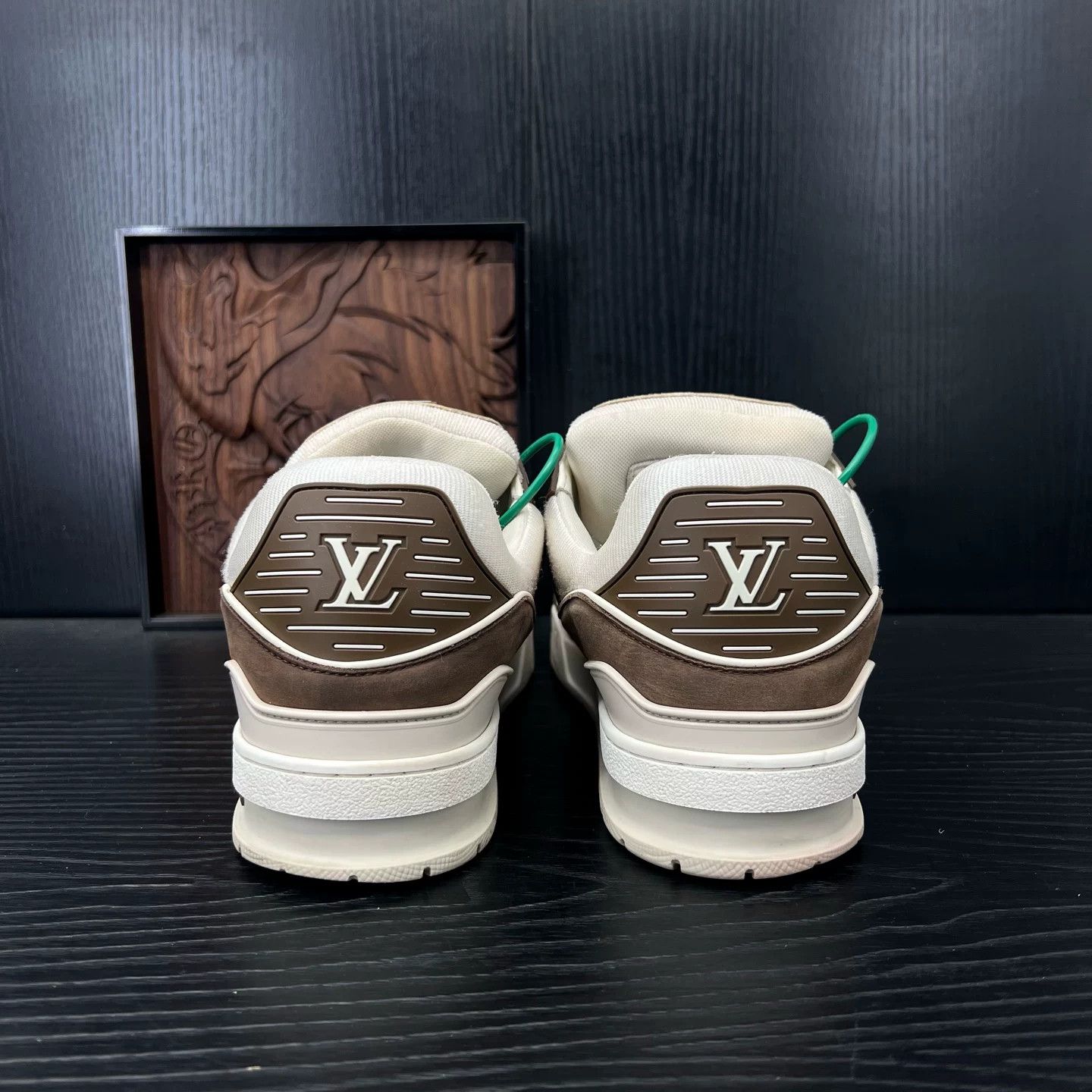 Louis Vuitton LV Trainer Mocha White Sneakers Size US 10 / EU 43 - 3 Thumbnail