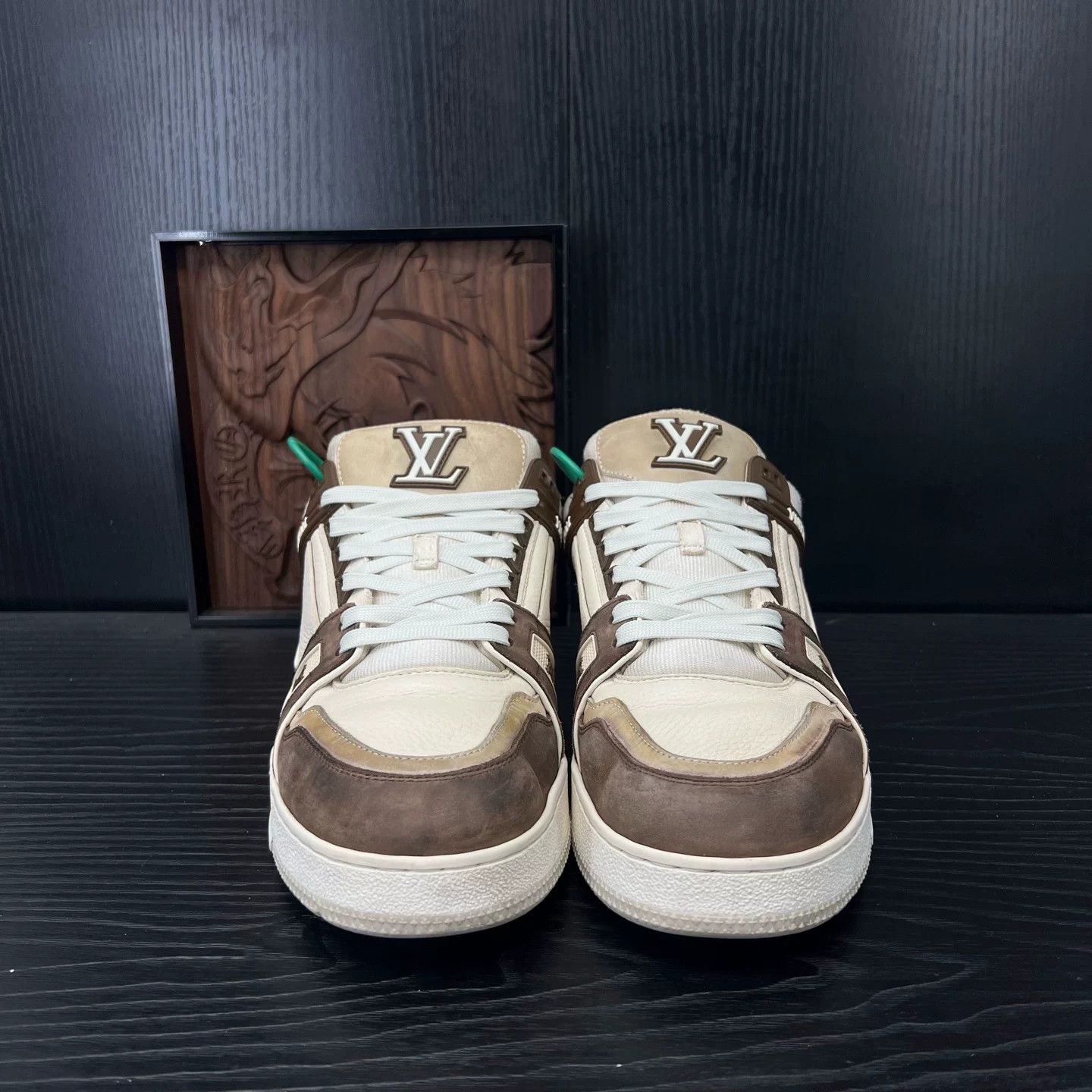 Louis Vuitton LV Trainer Mocha White Sneakers Size US 10 / EU 43 - 2 Thumbnail
