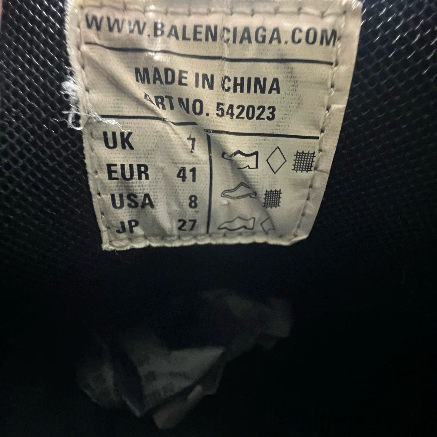 Balenciaga Balenciaga Track Black Used Sneakers Size US 8 / EU 41 - 8 Thumbnail