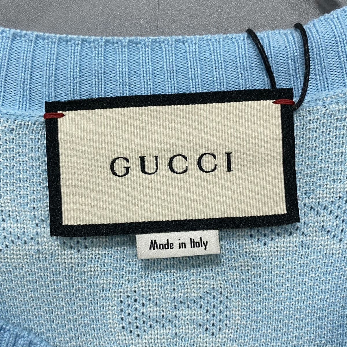 Gucci Gucci Blue Logo Knit Cardigan S Size S / US 4 / IT 40 - 4 Thumbnail