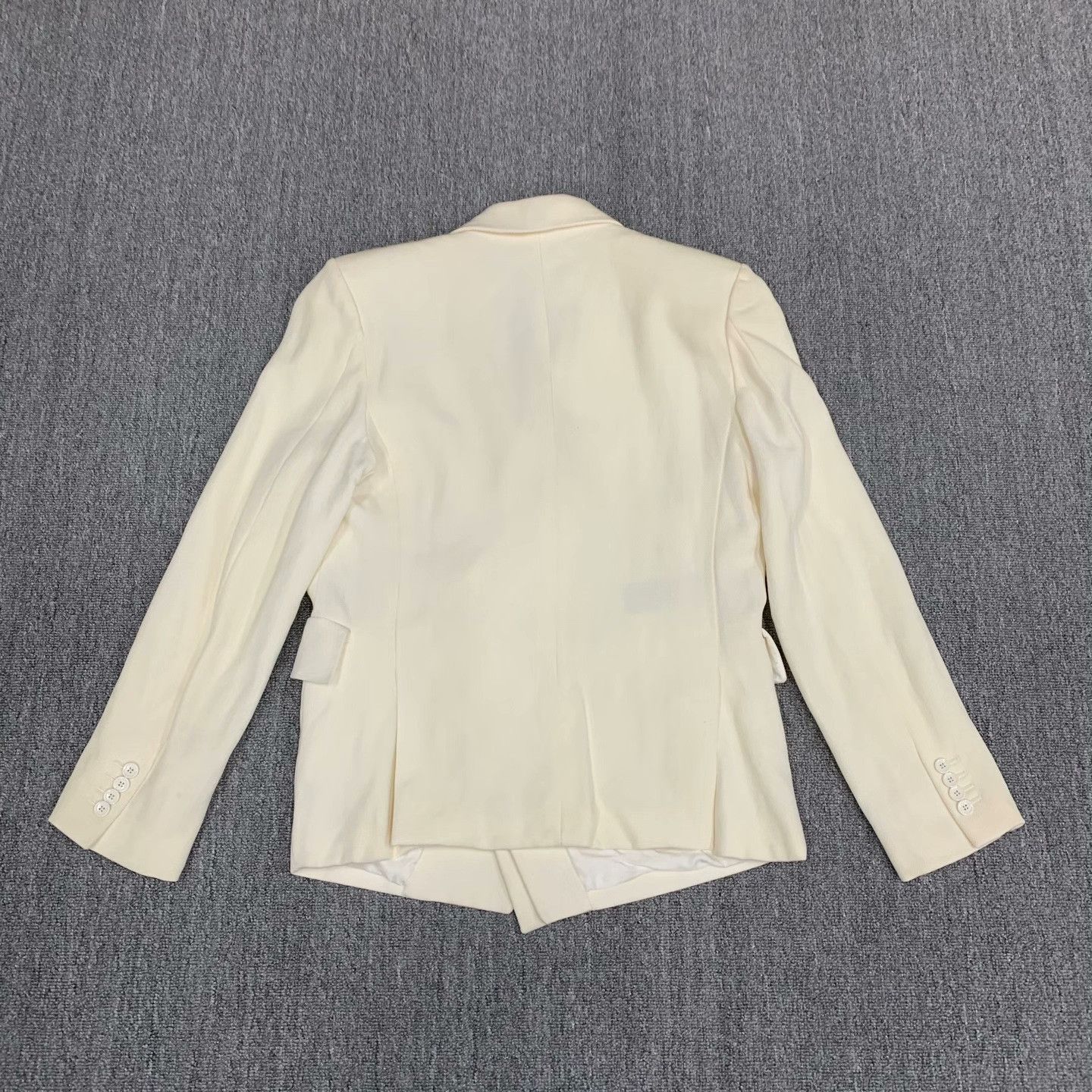 Louis Vuitton Louis Vuitton Beige Wool-Silk Suit Jacket Size US S / EU 44-46 / 1 - 2 Thumbnail