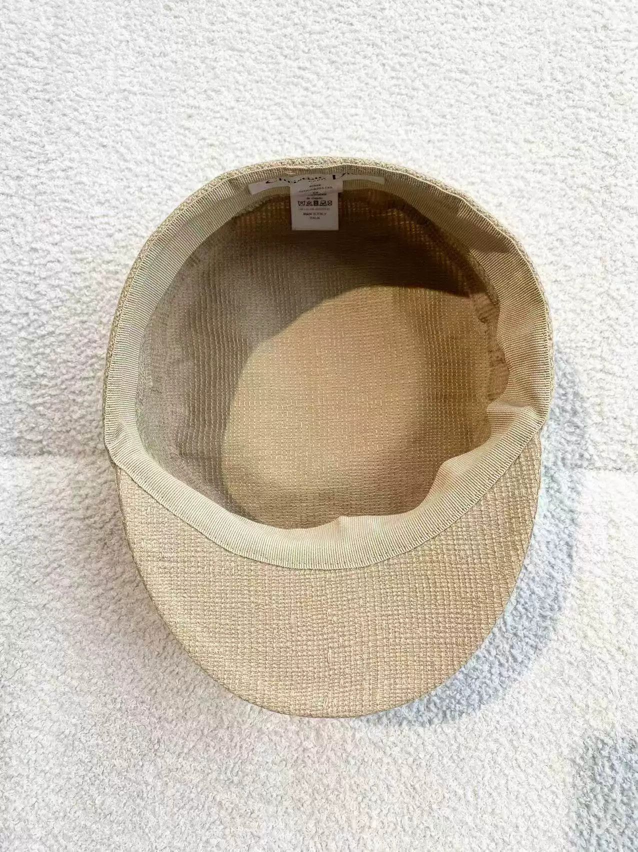 Dior Dior Beige Cotton Logo Newsboy Cap Size ONE SIZE - 5 Thumbnail