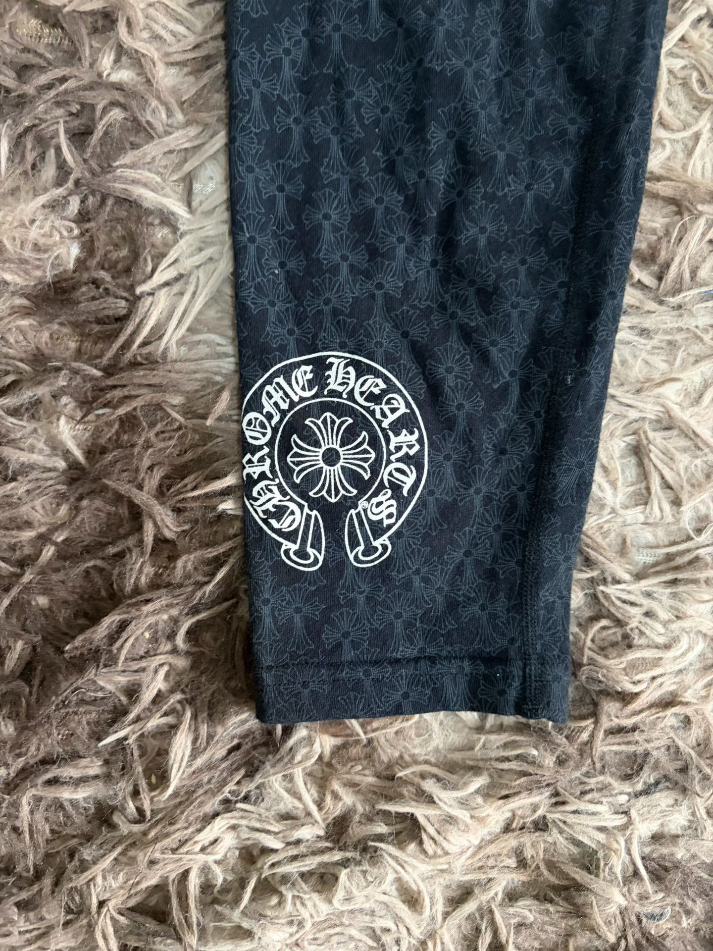 Chrome Hearts Chrome Hearts Black Cross Pattern Leggings Size 24" / US 00 / IT 34 - 2 Thumbnail