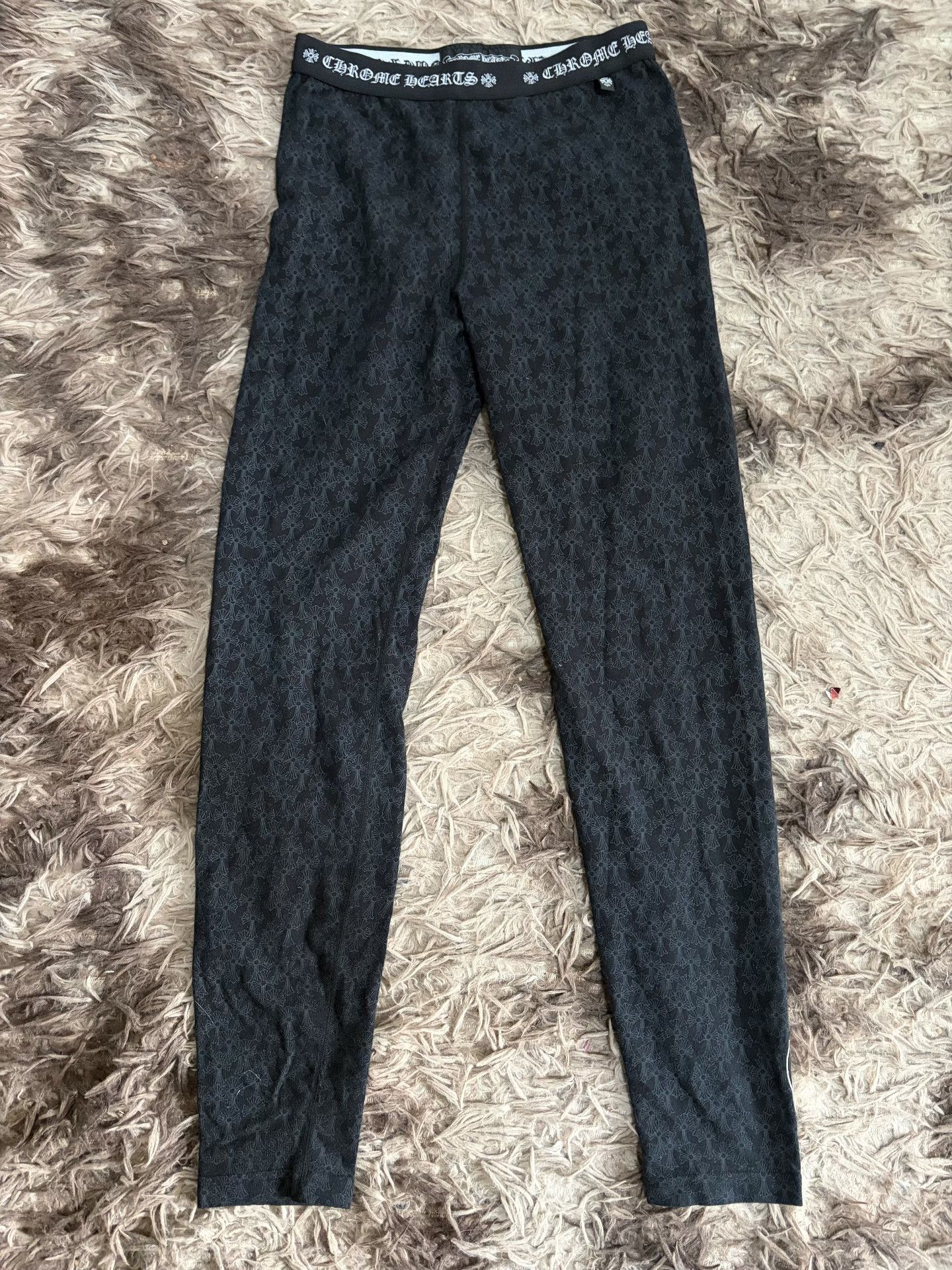 Chrome Hearts Chrome Hearts Black Cross Pattern Leggings Size 24" / US 00 / IT 34 - 4 Thumbnail