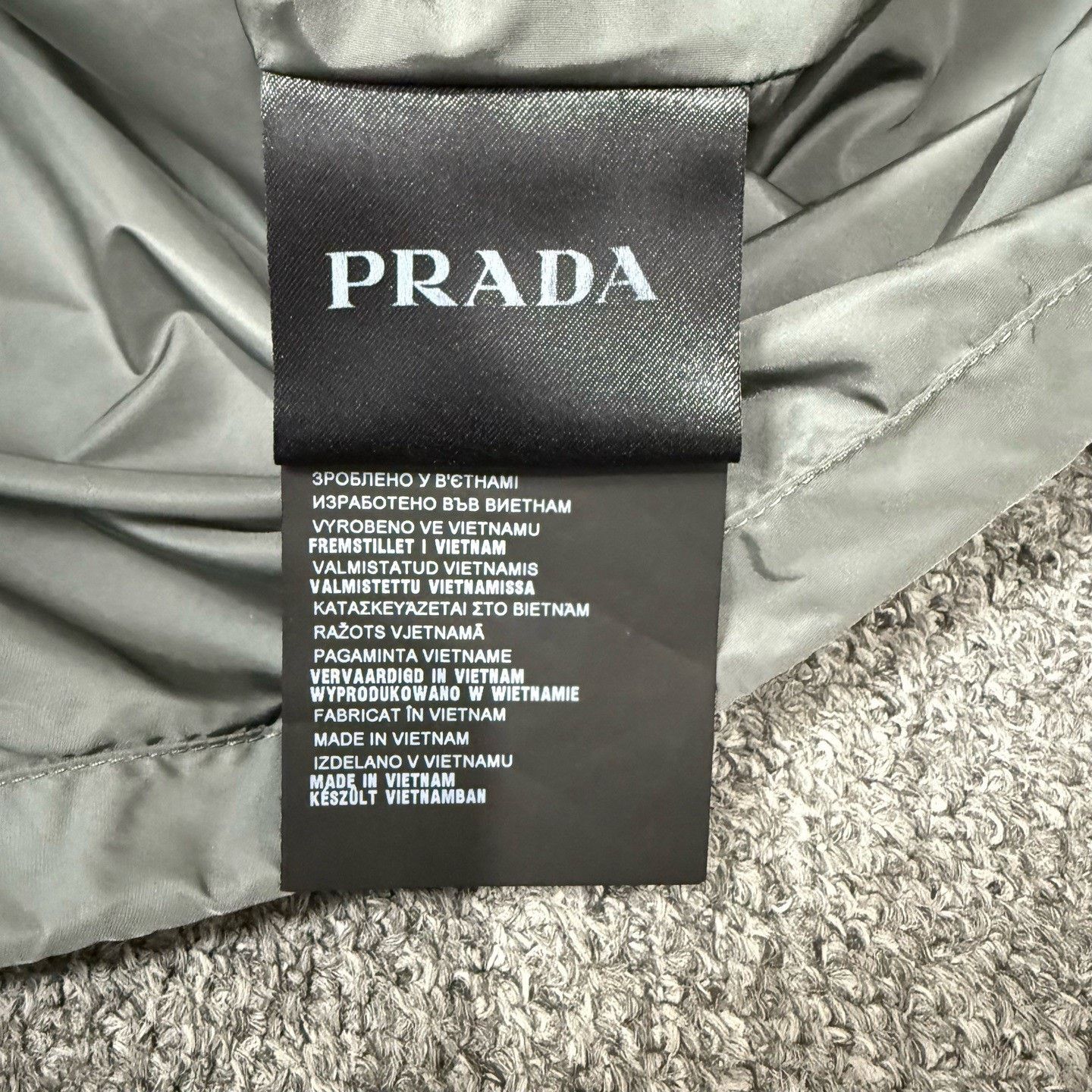Prada Prada Gray Hidden Hood Zipper Jacket Size US L / EU 52-54 / 3 - 4 Thumbnail