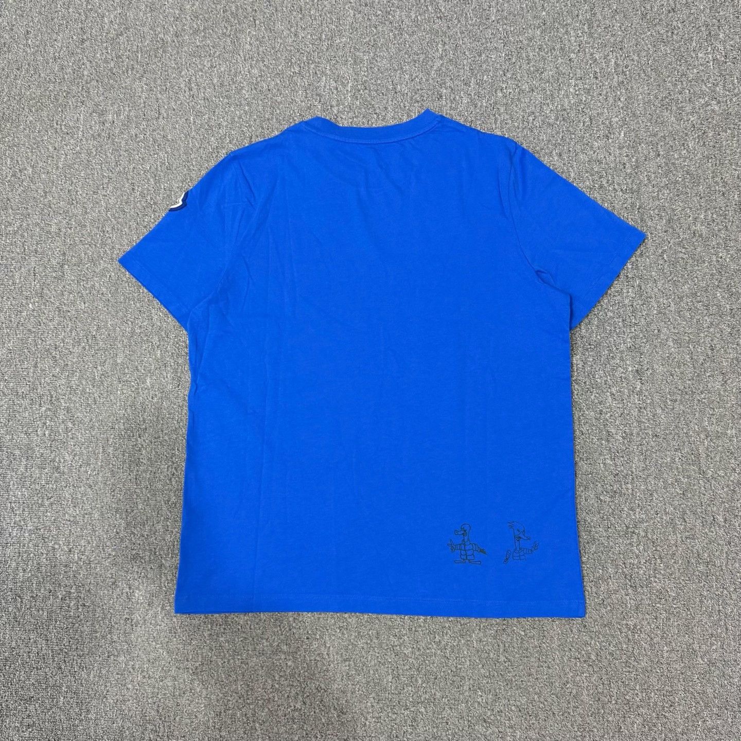 Moncler Moncler Blue Embroidered Logo Short-Sleeve Tee Size US S / EU 44-46 / 1 - 2 Thumbnail