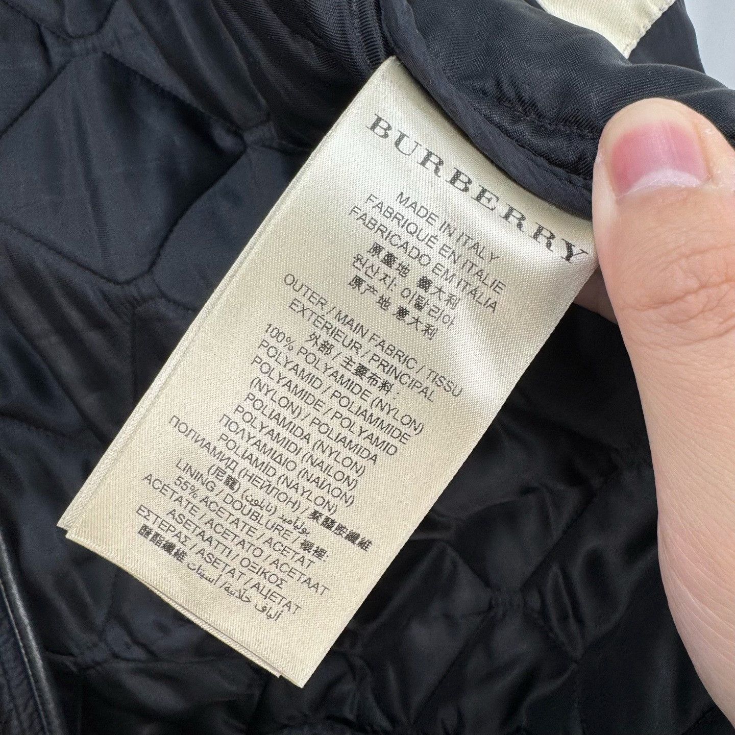 Burberry Burberry Black Quilted Diamond-Pattern Coat Size US XXL / EU 58 / 5 - 6 Thumbnail