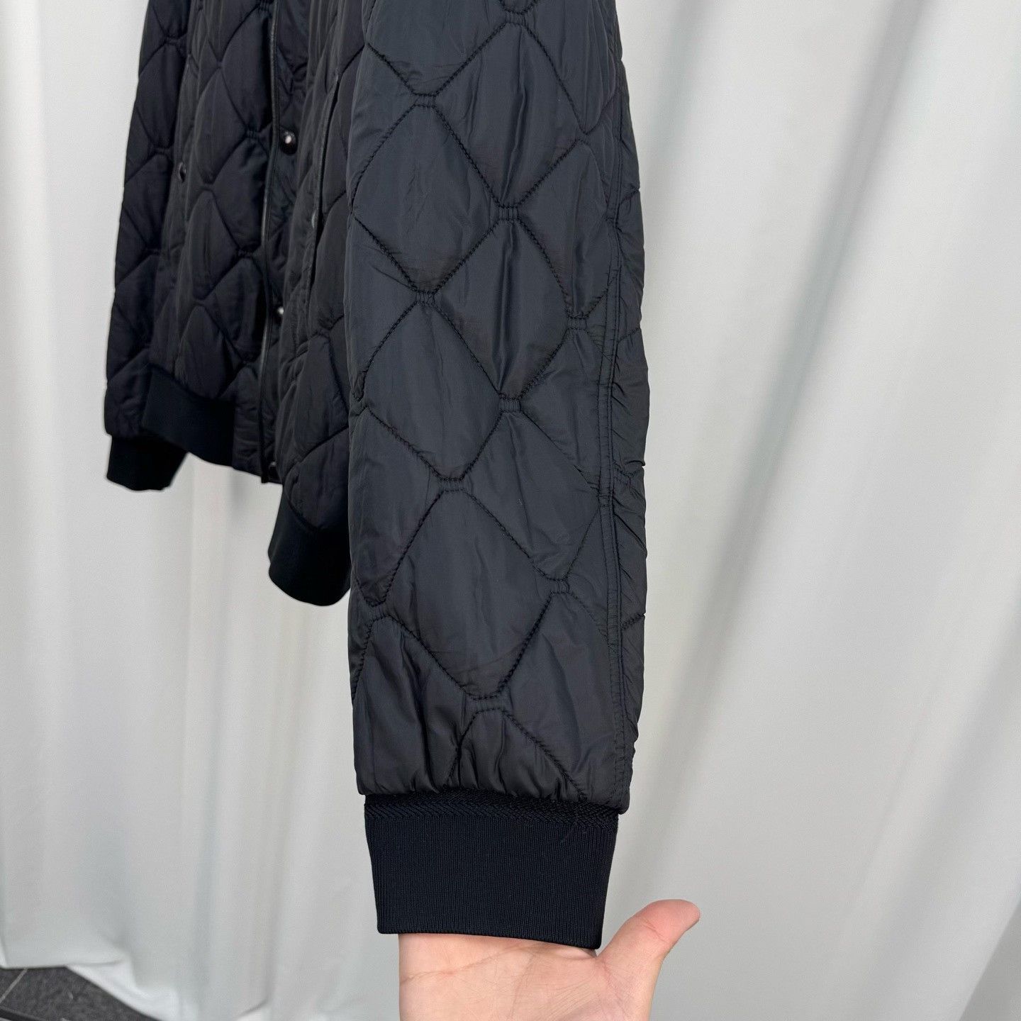 Burberry Burberry Black Quilted Diamond-Pattern Coat Size US XXL / EU 58 / 5 - 4 Thumbnail