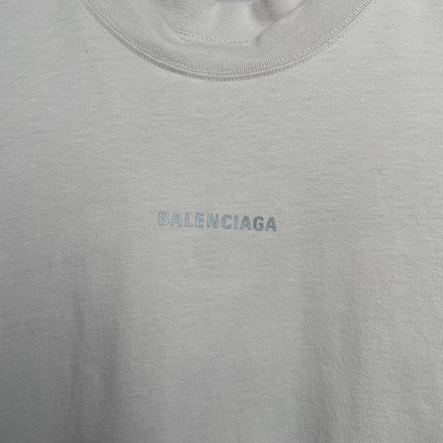 Balenciaga Balenciaga Off-White Gradient Logo T-Shirt Size US M / EU 48-50 / 2 - 8 Thumbnail