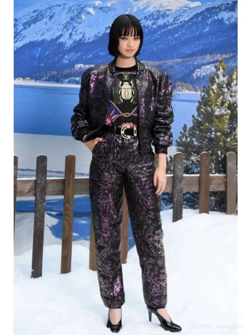 Chanel Chanel Neon Graffiti Camellia Leather Pants Size 38" / US 16 / IT 52 - 9 Thumbnail