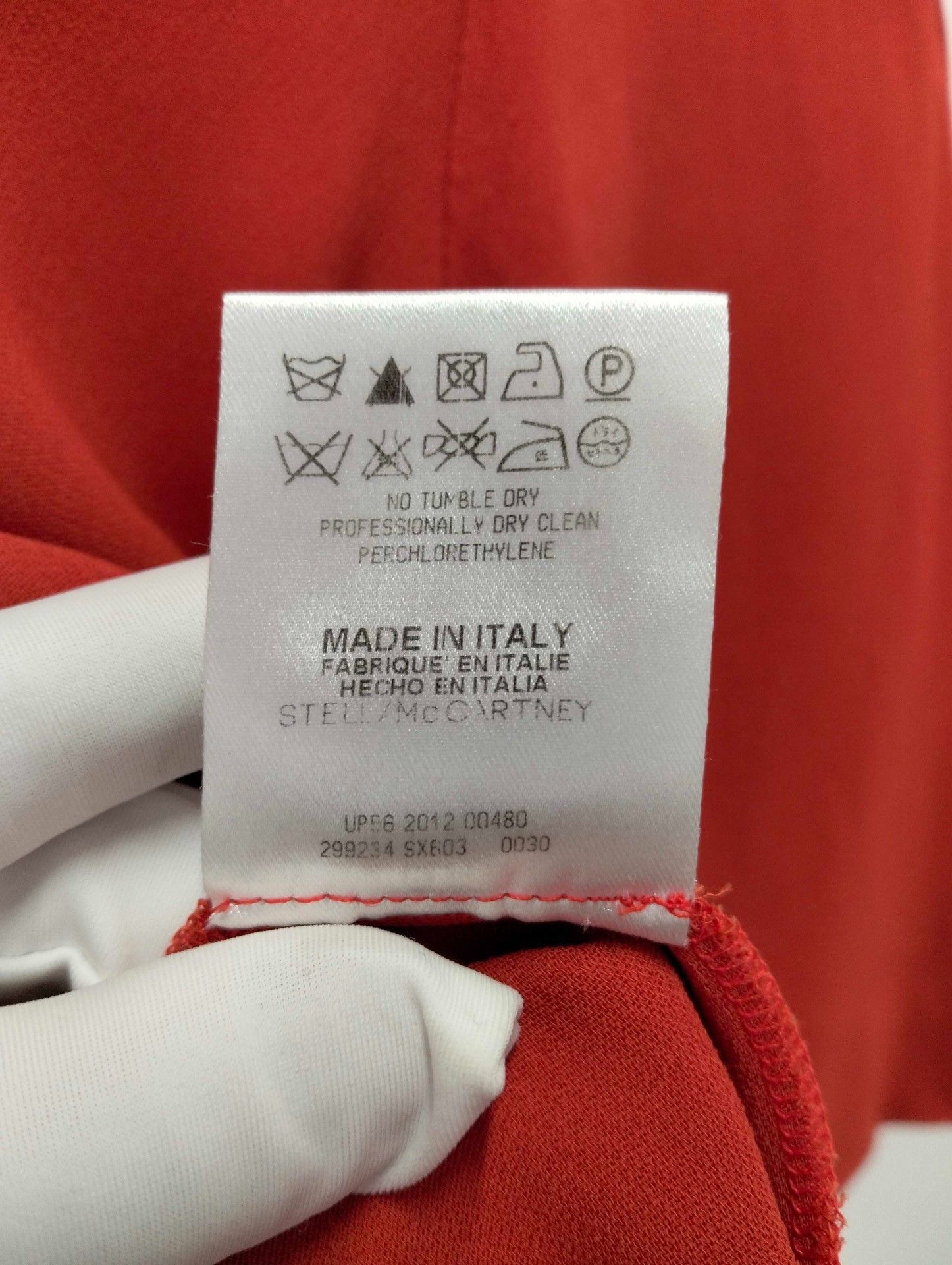 Stella McCartney STELL/McC RTNER Red Short-Sleeve Dress Size S / US 4 / IT 40 - 4 Thumbnail
