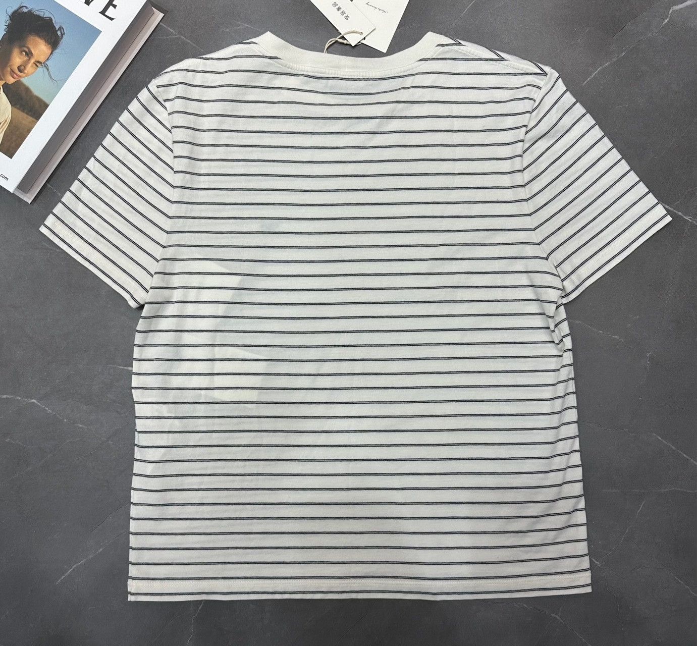 Celine CELINE sS23 Striped Round-Neck T-Shirt Size US M / EU 48-50 / 2 - 2 Thumbnail
