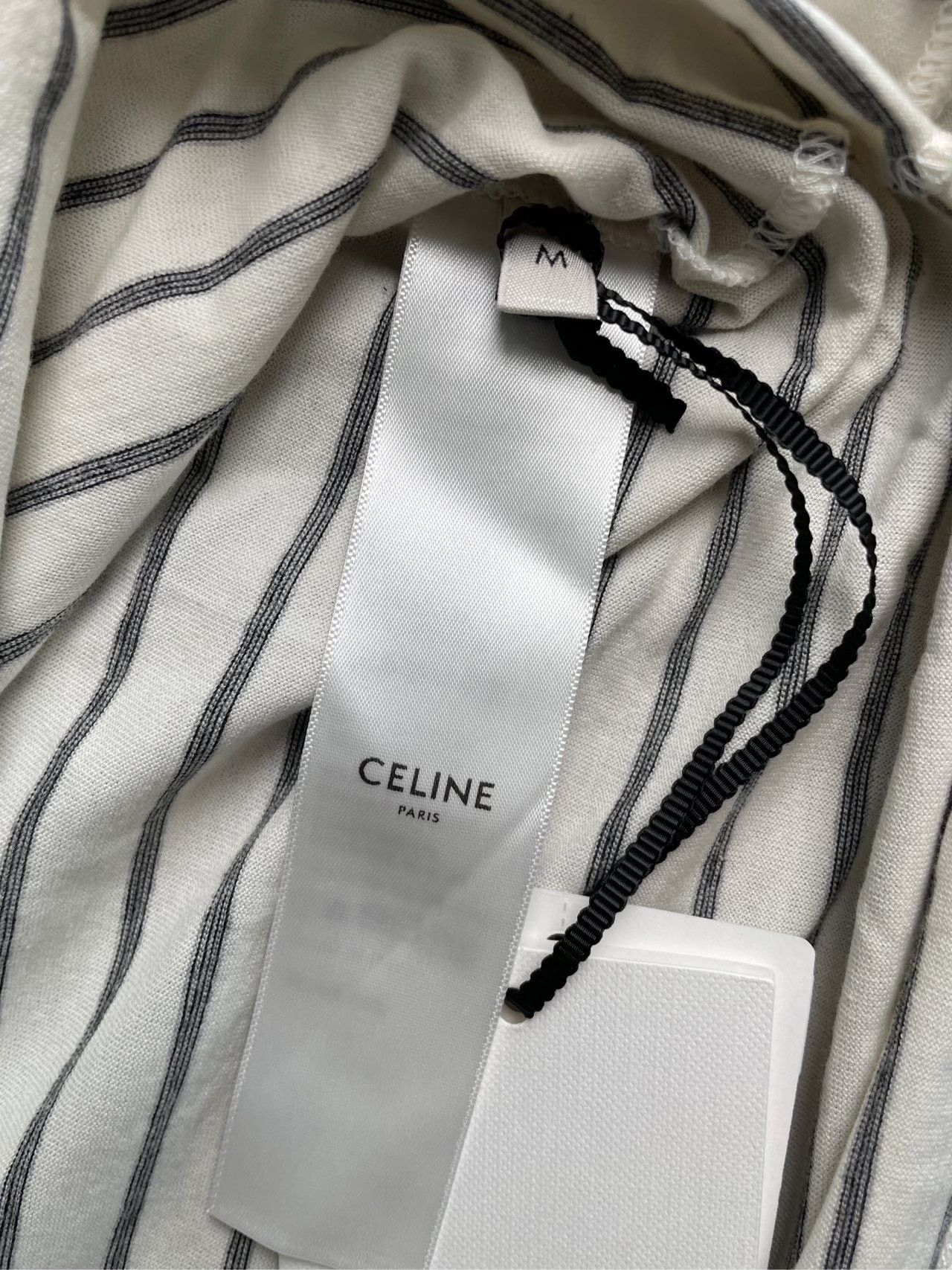 Celine CELINE sS23 Striped Round-Neck T-Shirt Size US M / EU 48-50 / 2 - 5 Thumbnail