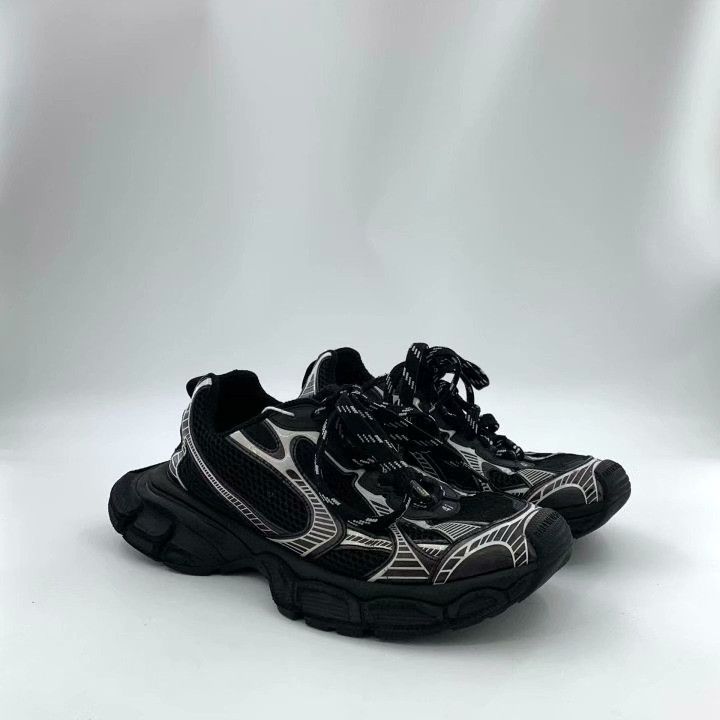 Balenciaga Balenciaga Black Lace-Up Casual Dad Shoes Size US 8 / EU 41 - 2 Thumbnail
