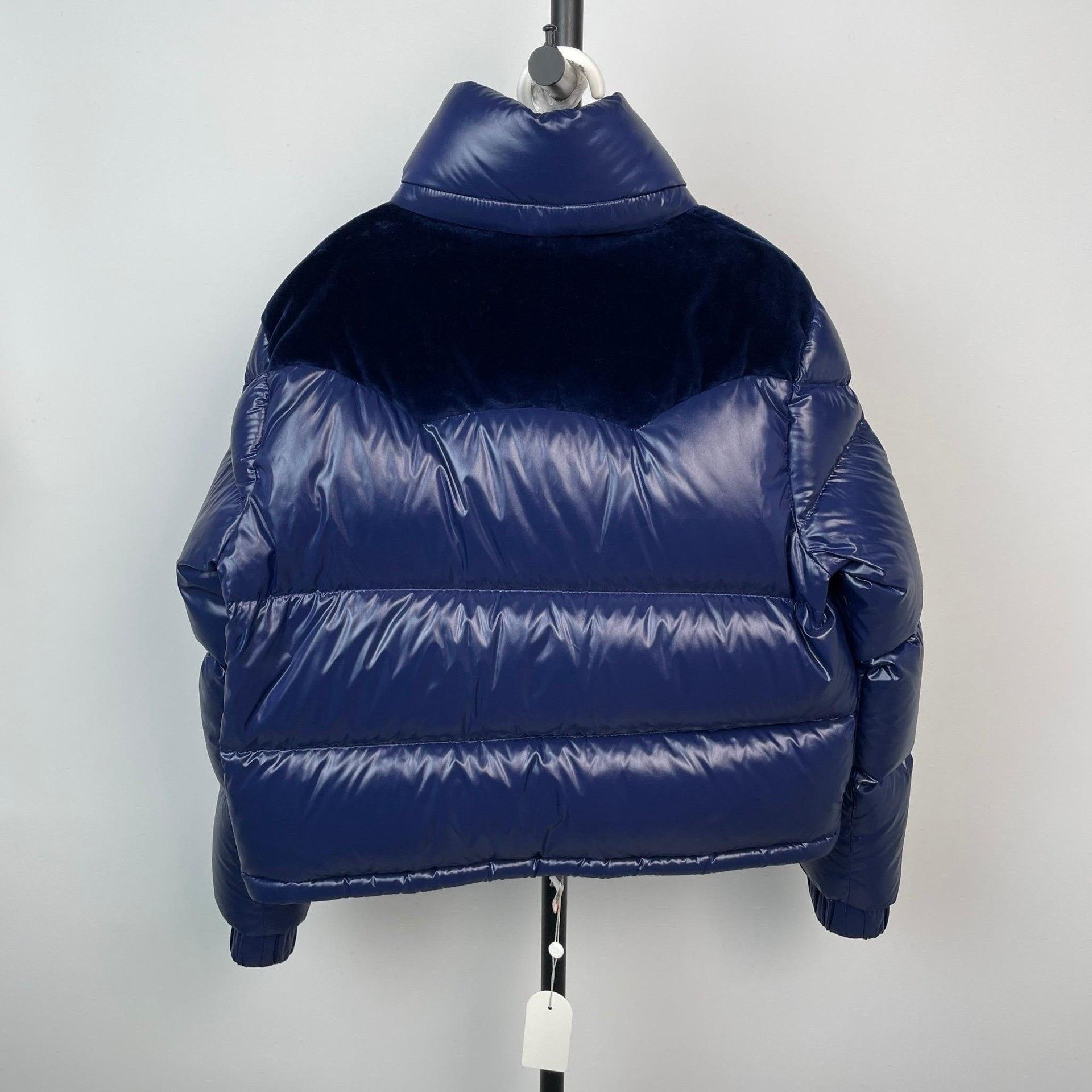 Moncler Moncler Narmada Blue Velvet Puffer Jacket Size M / US 6-8 / IT 42-44 - 2 Thumbnail