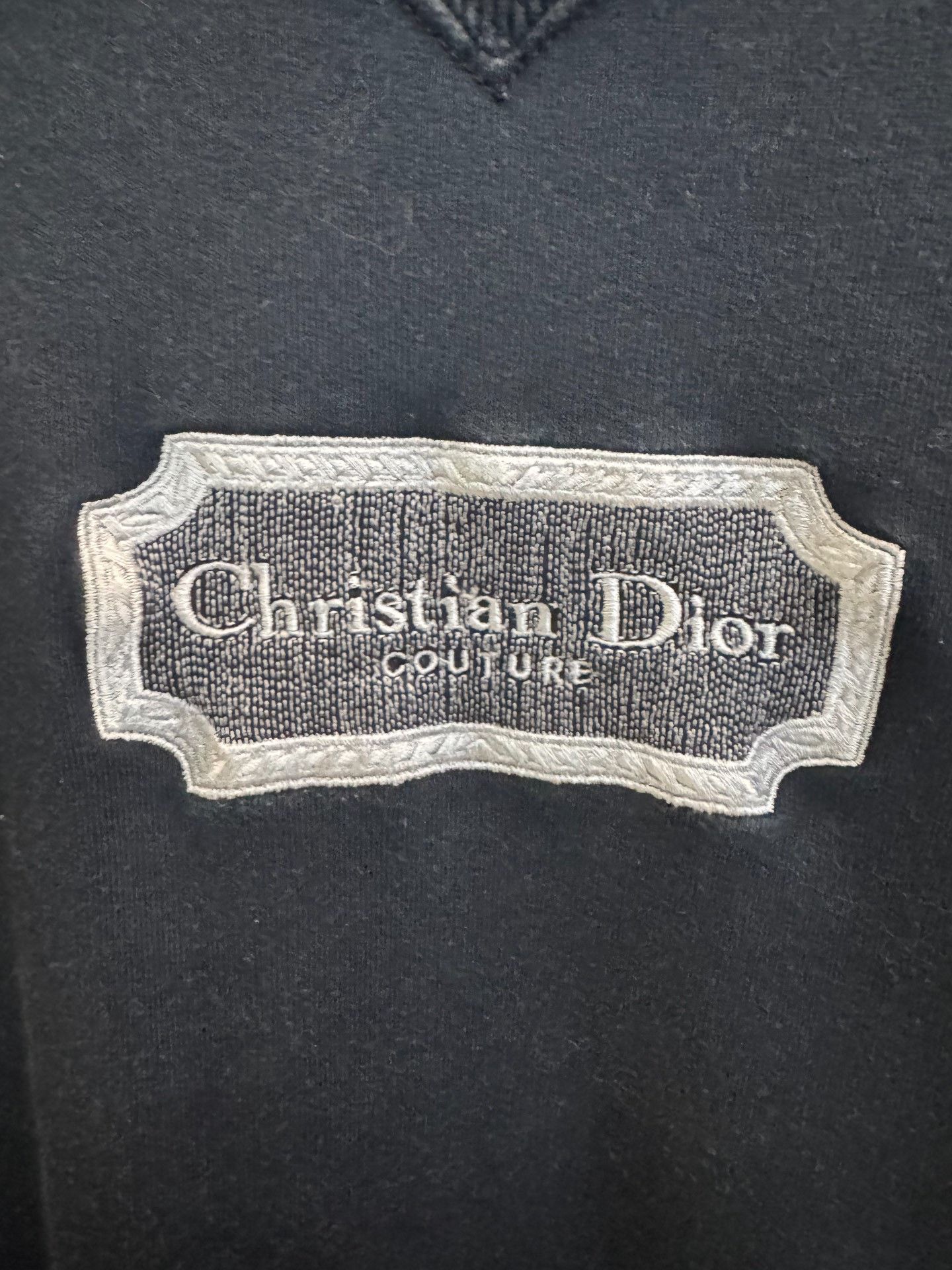 Dior Dior Embroidered Logo Black Sweatshirt Size US XL / EU 56 / 4 - 2 Thumbnail