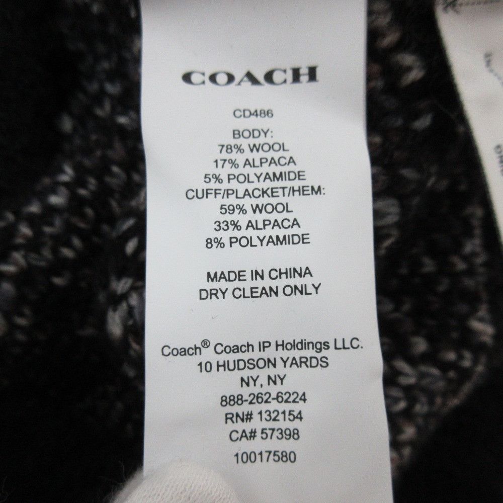Coach Coach Coach Signature Wool Cardigan Textile Tops CD486 DUTY FREE for USA Size ONE SIZE - 12 Thumbnail