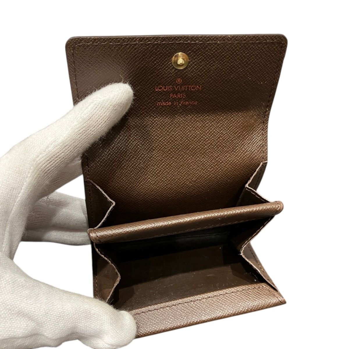 Louis Vuitton Louis Vuitton Louis Vuitton Damier Ebene Coin Case Textile Coin Case N61930 DUTY FREE for USA Size ONE SIZE - 3 Thumbnail