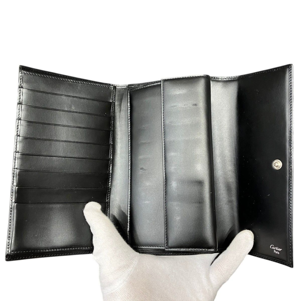 Cartier Cartier Cartier Trifold Leather Wallet Leather Short Wallet DUTY FREE for USA Size ONE SIZE - 3 Thumbnail