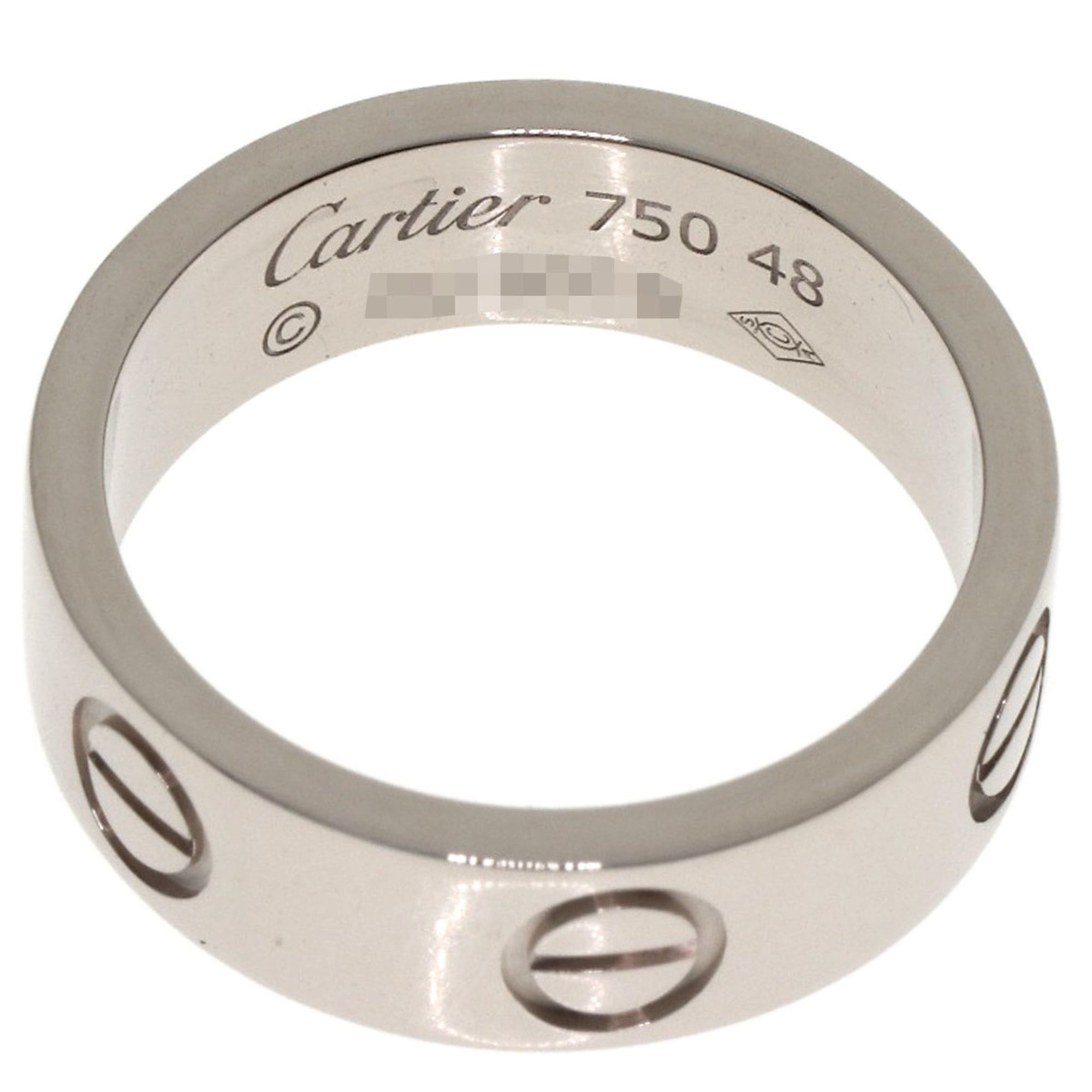 Cartier Cartier Love Ring #48 18K White Gold Women's Size ONE SIZE - 4 Thumbnail