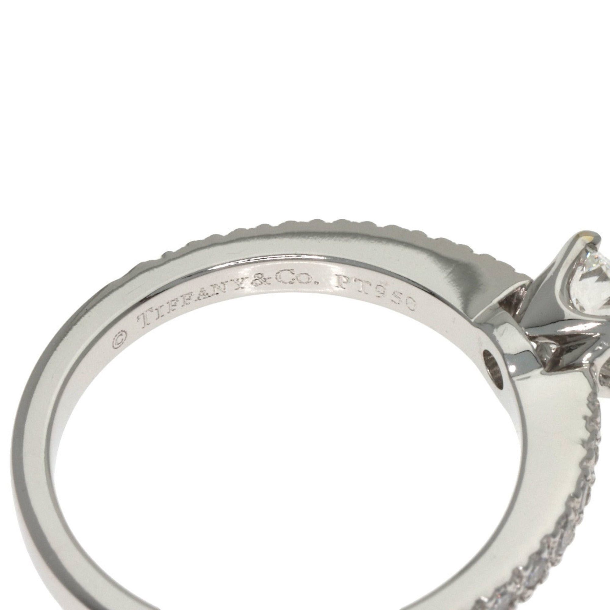 Tiffany & Co. Tiffany & Co. Solitaire Diamond Ring in Platinum PT950 for Women. Size ONE SIZE - 5 Thumbnail