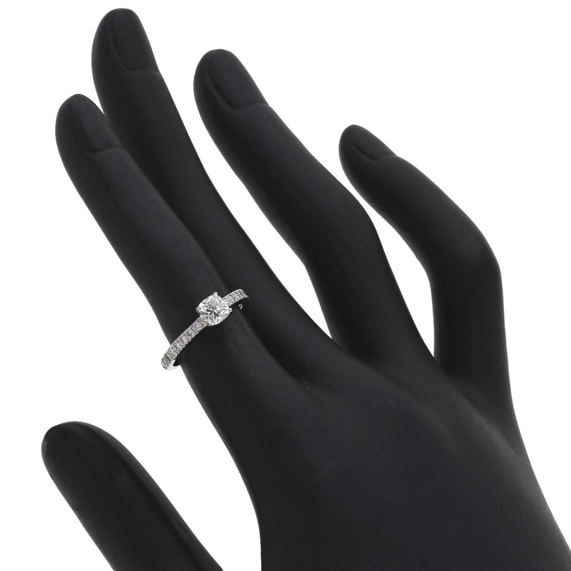 Tiffany & Co. Tiffany & Co. Solitaire Diamond Ring in Platinum PT950 for Women. Size ONE SIZE - 7 Thumbnail