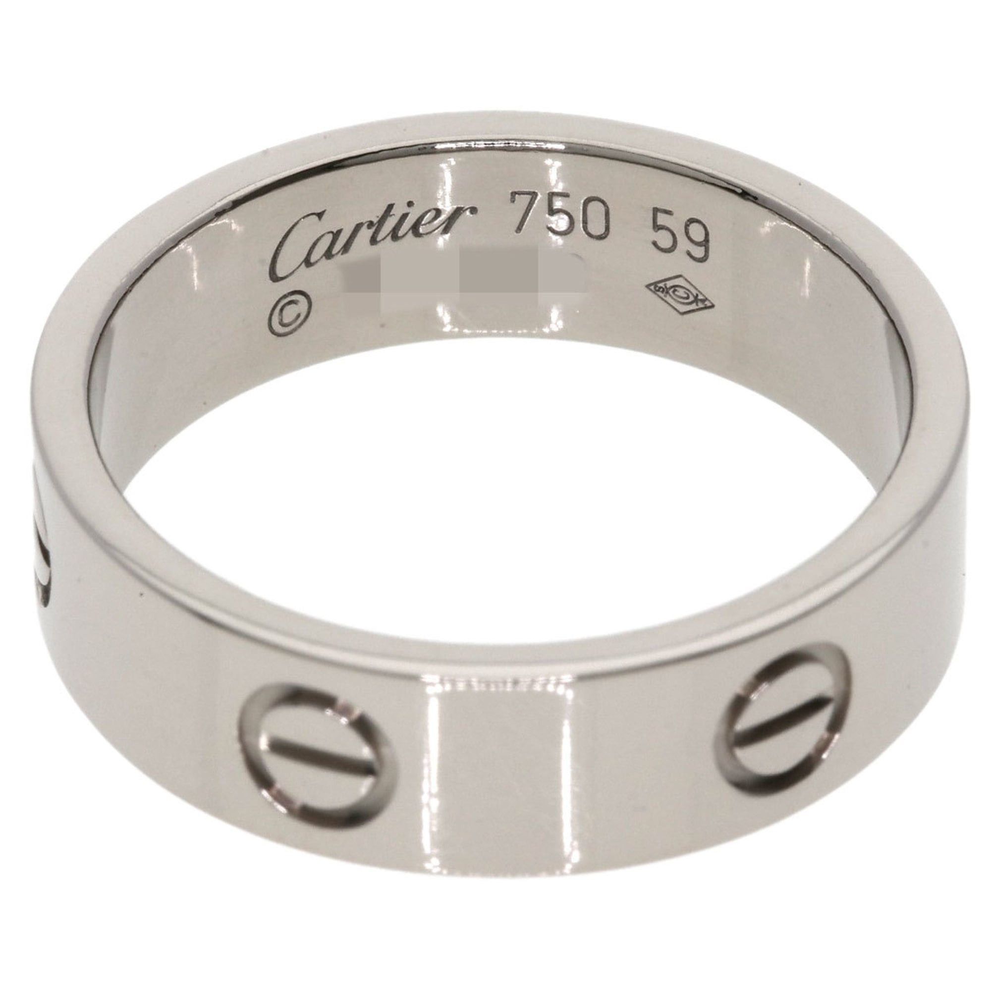 Cartier Cartier Love Ring #59 18K White Gold Women's Size ONE SIZE - 4 Thumbnail