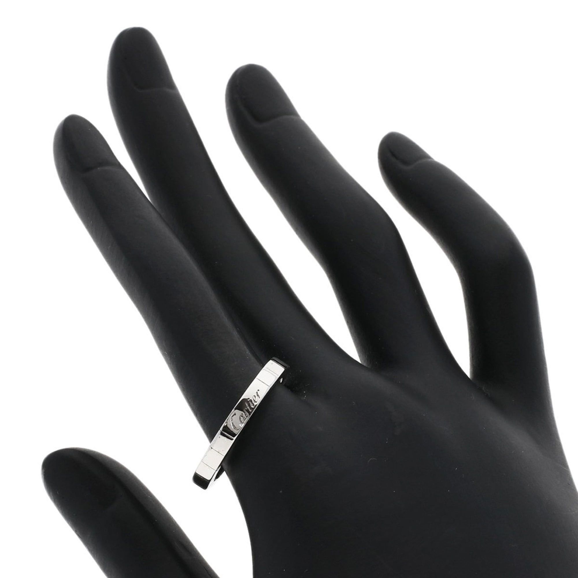 Cartier Lanier #60 Ring, 18K White Gold, Women's, CARTIER