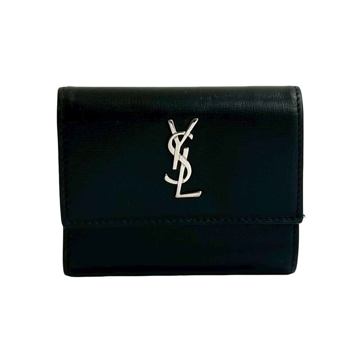 Yves Saint Laurent Yves Saint Laurent Saint Laurent Paris Leather Wallet Leather Short Wallet DUTY FREE for USA Size ONE SIZE - 2 Thumbnail