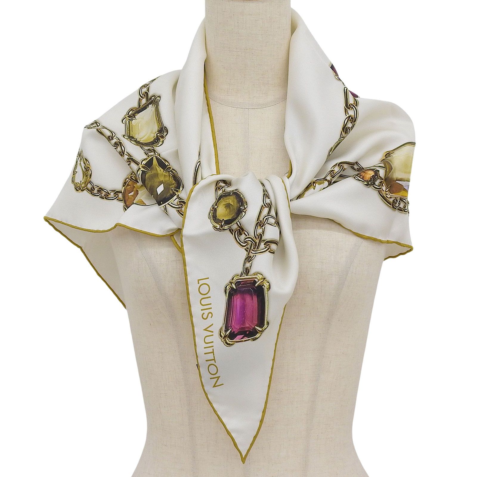 Louis Vuitton Louis Vuitton Louis Vuitton Heirloom Silk Scarf Textile Scarf M96694 DUTY FREE for USA Size ONE SIZE - 2 Thumbnail