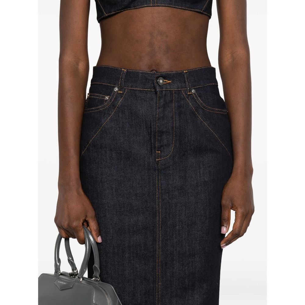 Givenchy Givenchy BLUE Skirts - Straight Skirts Size 27" / US 4 / IT 40 - 2 Thumbnail