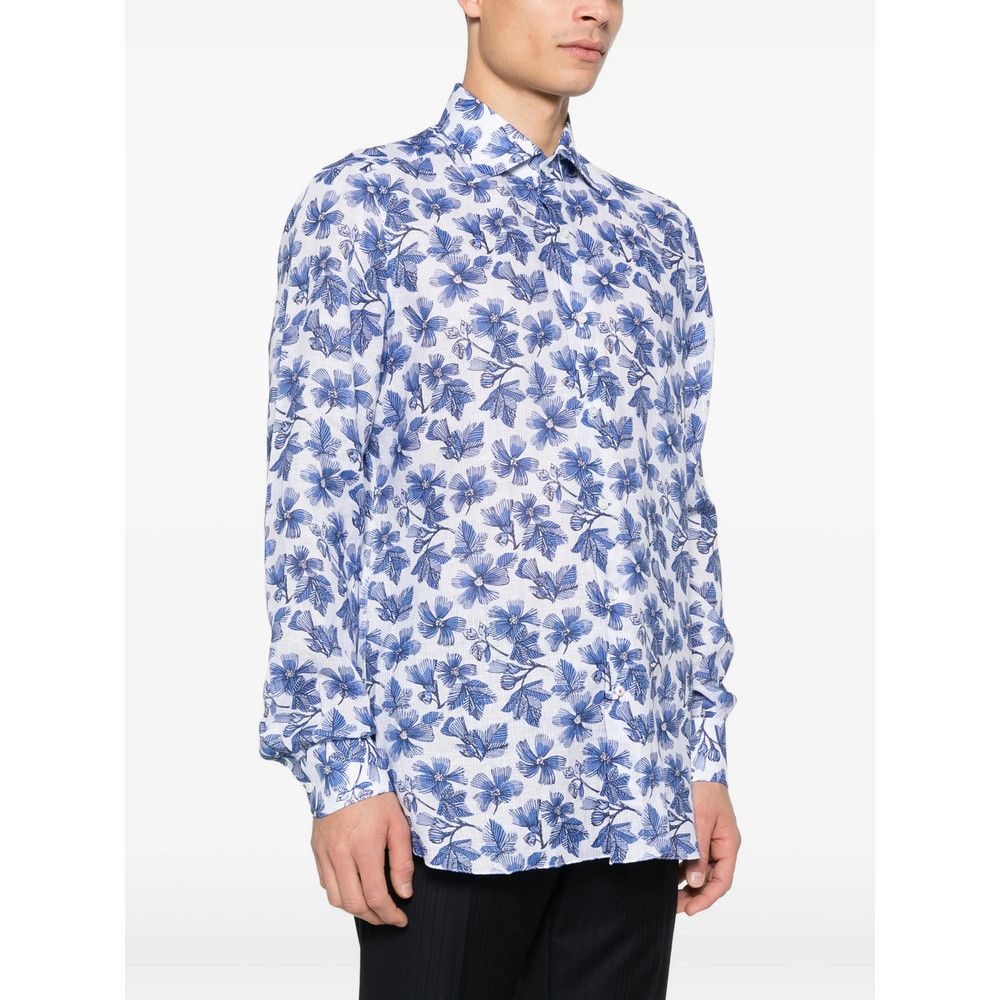 Isaia Isaia WHITE Shirts Size US M / EU 48-50 / 2 - 3 Thumbnail