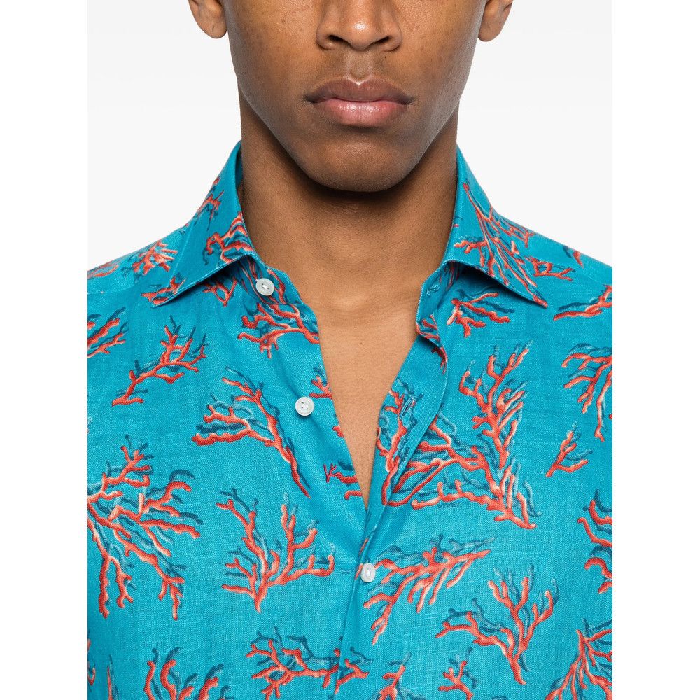 Isaia Isaia BLUE Shirts Size US L / EU 52-54 / 3 - 2 Thumbnail
