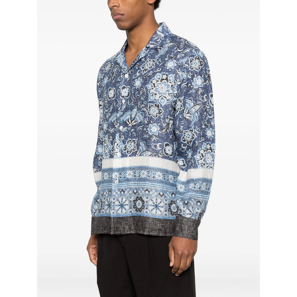 Isaia Isaia BLUE Shirts Size US M / EU 48-50 / 2 - 5 Thumbnail