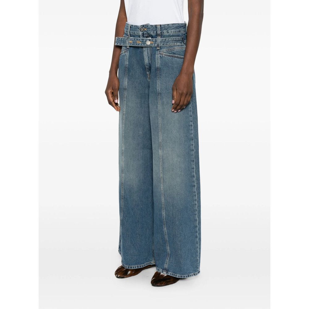 CLOSED Closed BLUE Denim - Wide-Leg Jeans Size 25" / US 0 / IT 36 - 3 Thumbnail
